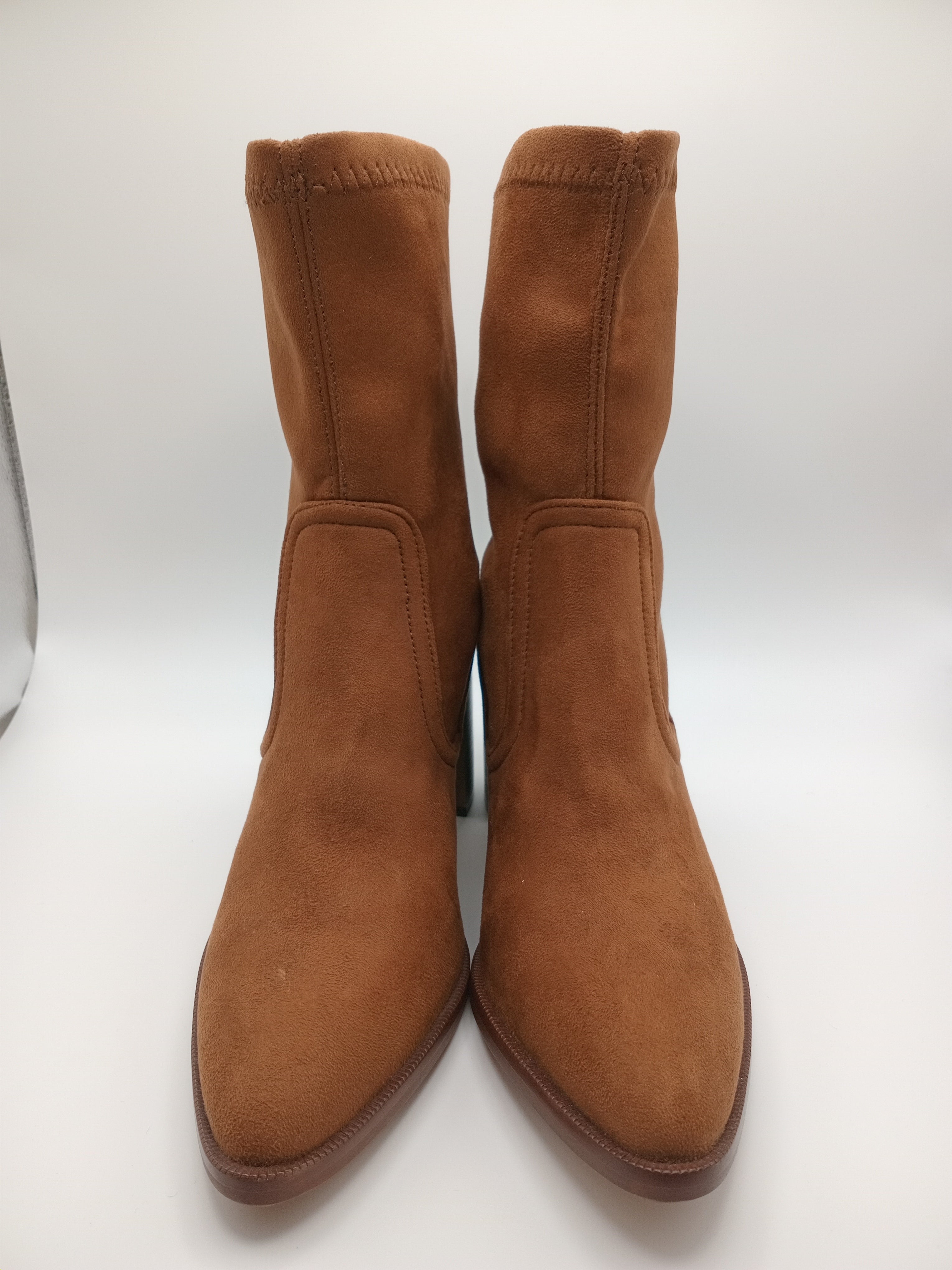 BOTA TEXANA VEXED SHOES CASTANHO COURO LISO BICUDO