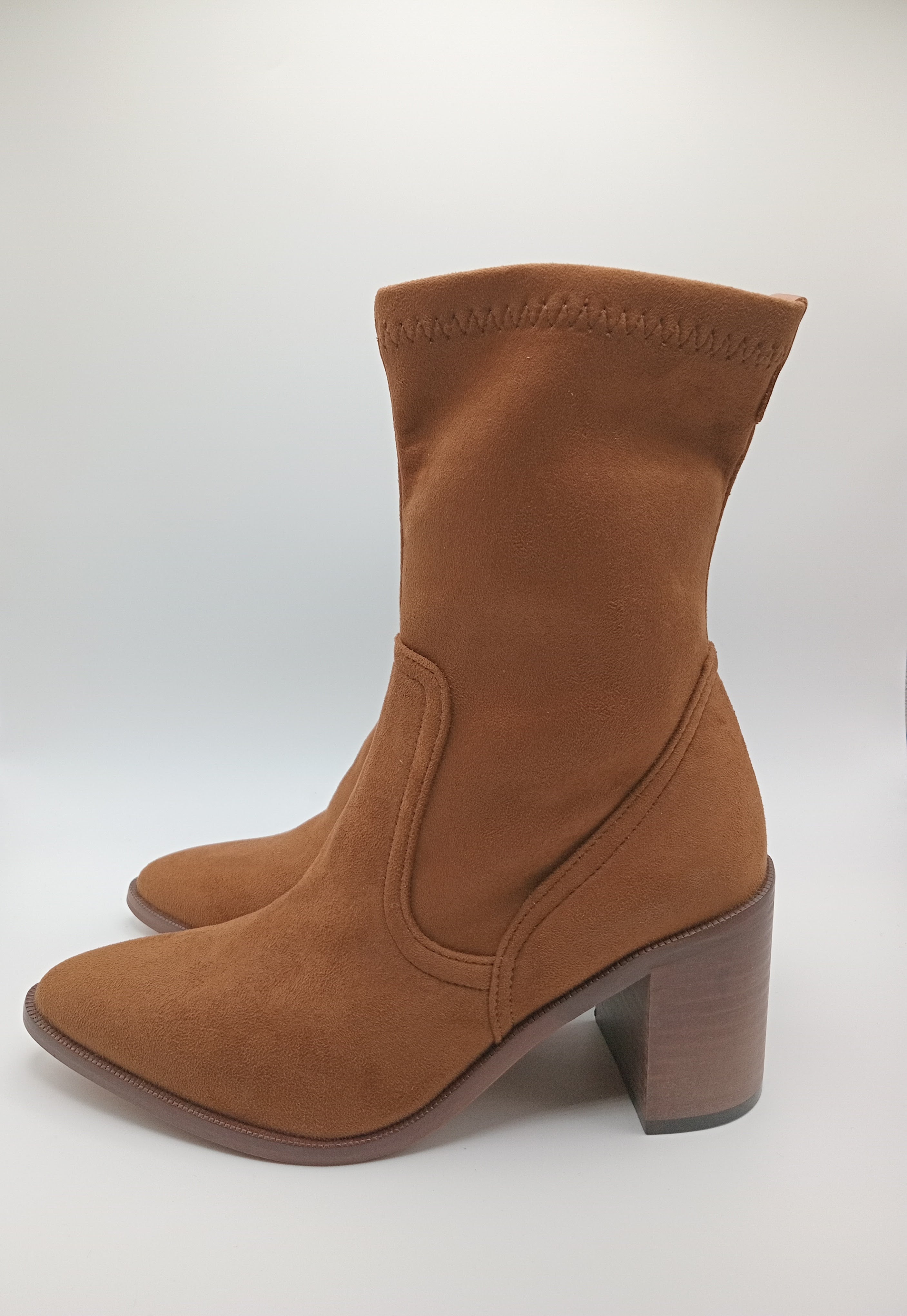 BOTA TEXANA VEXED SHOES CASTANHO COURO LISO BICUDO