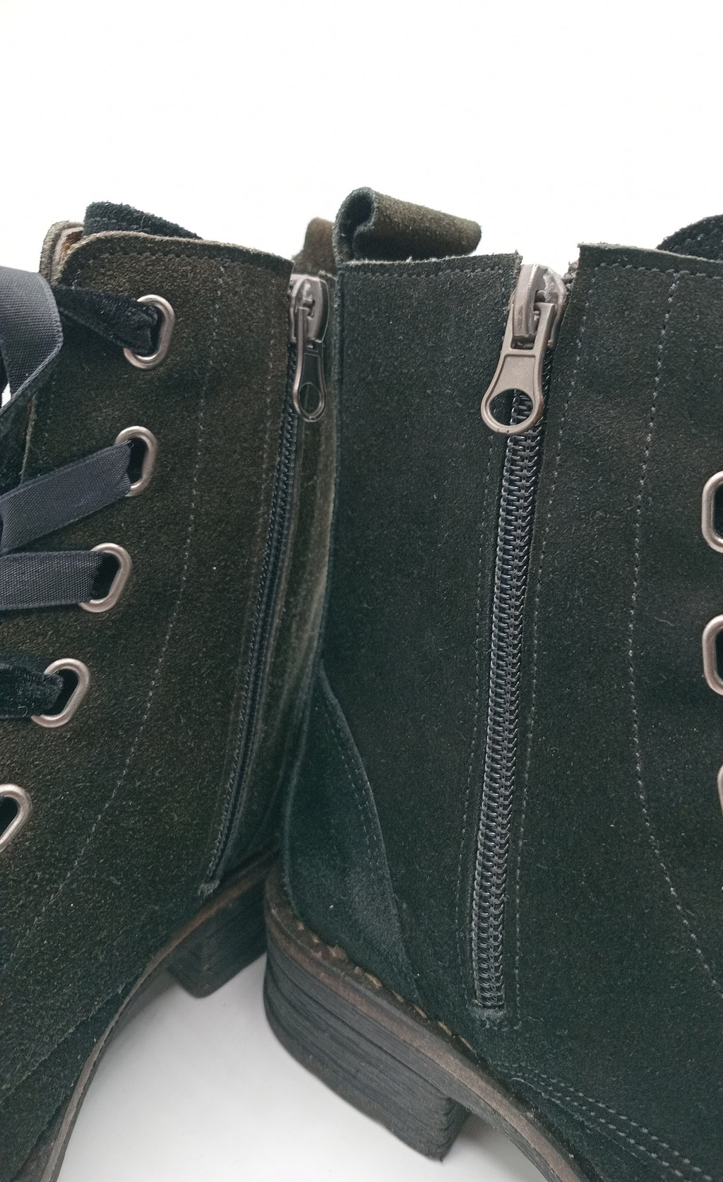 BOTA COTURNO MACADI PRETO COURO ATACADOR FITA ZIPER