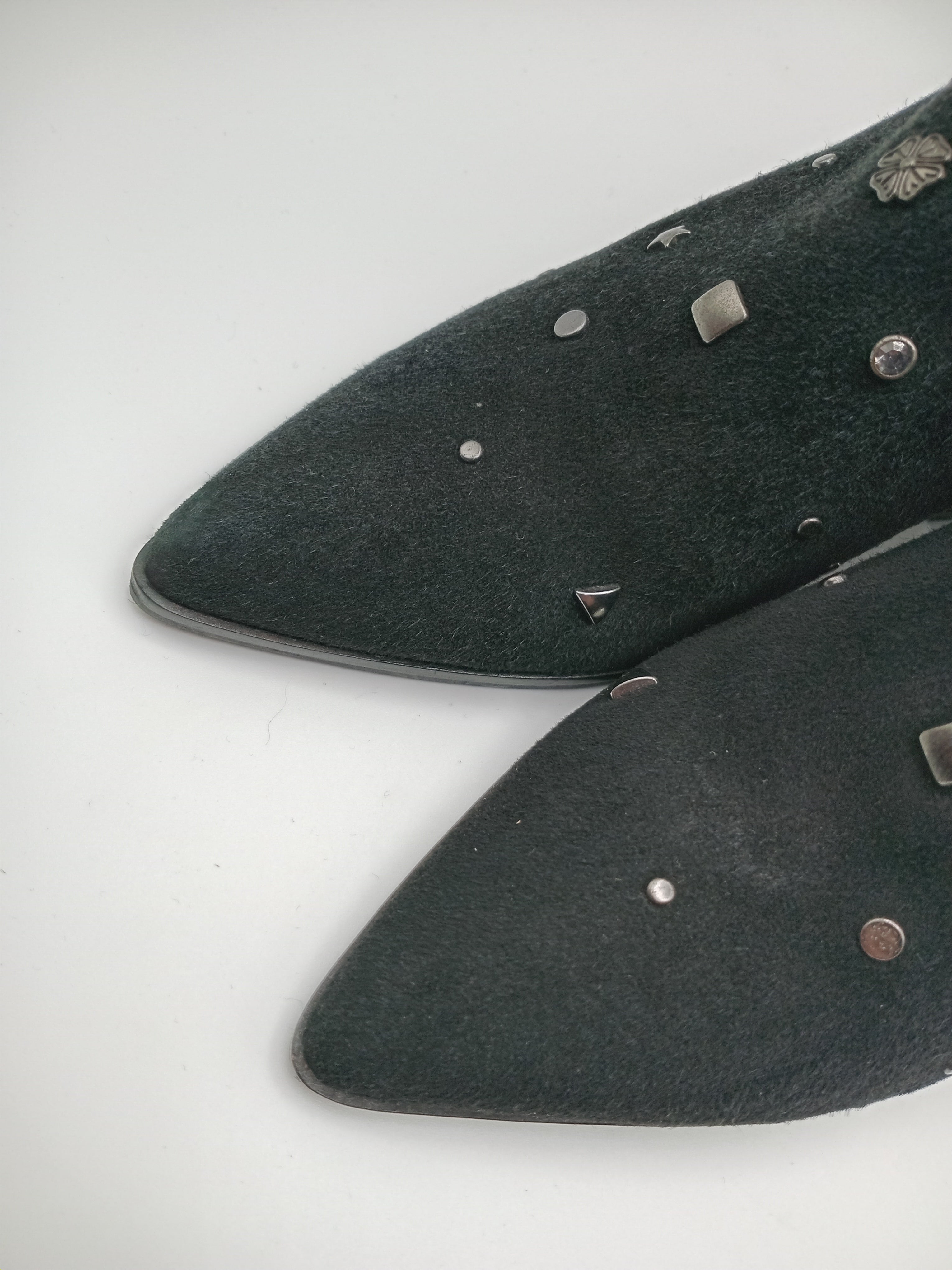 BOTA SALTO BRUNO PREMI PRETO COURO TAXAS LAÇO BICUDO ZIPER