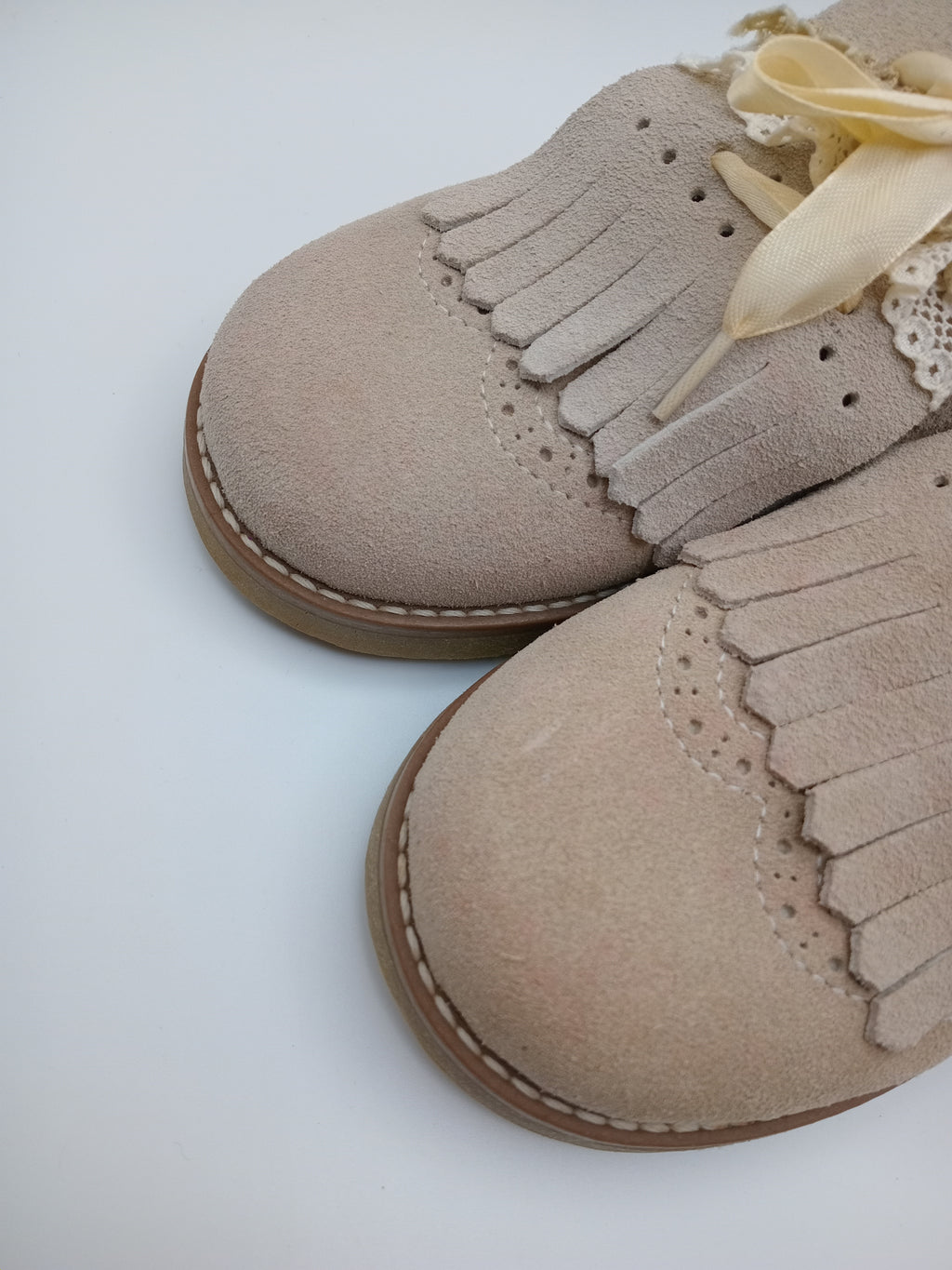 SAPATO INFANTIL POWER KIDS BEGE COURO FRANJA APLICAÇÃO REMOVÍVEL