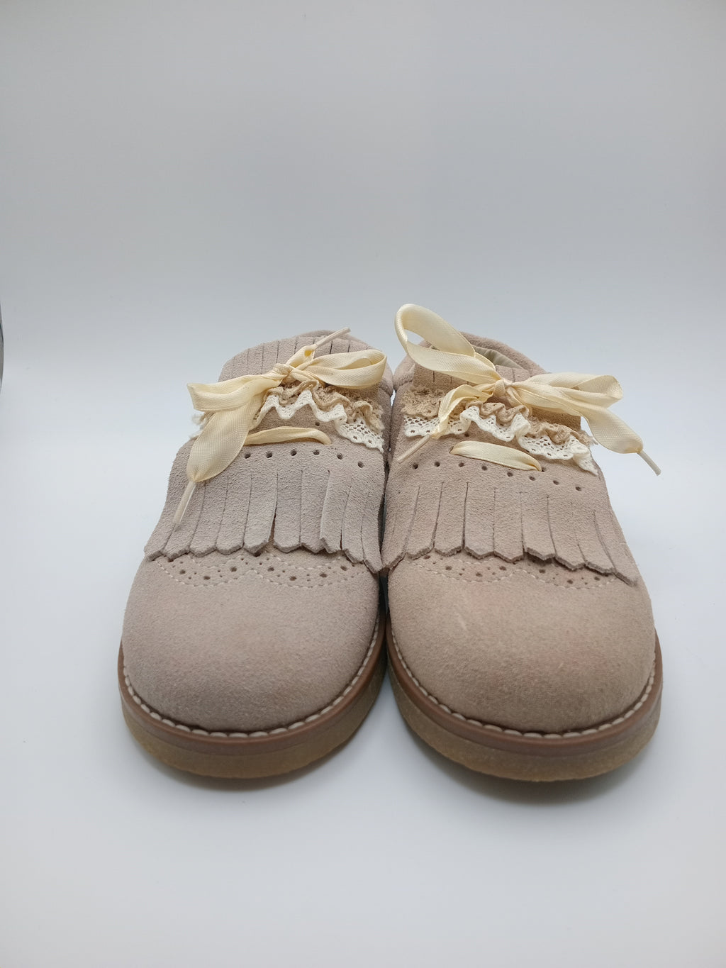 SAPATO INFANTIL POWER KIDS BEGE COURO FRANJA APLICAÇÃO REMOVÍVEL