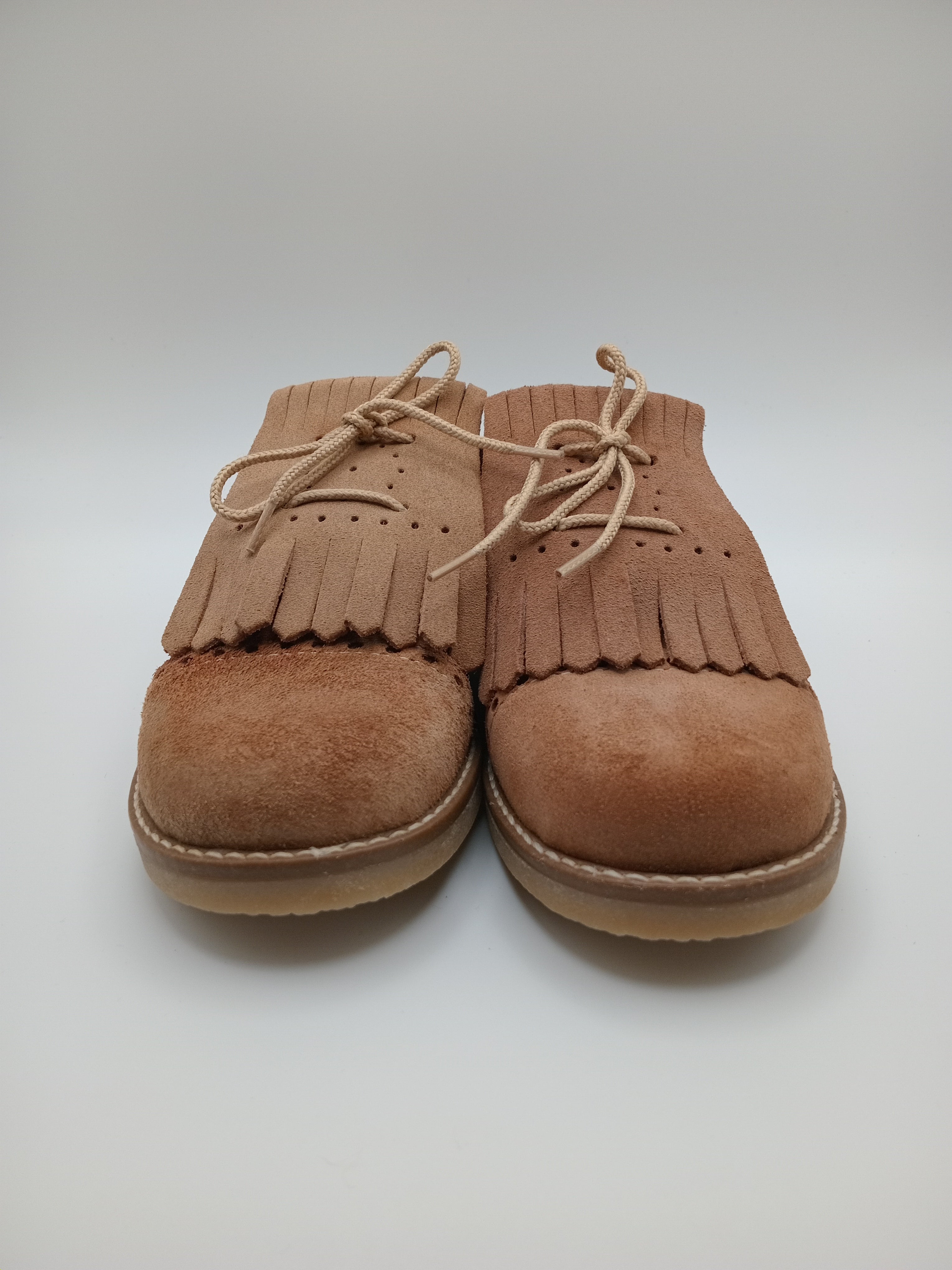 SAPATO INFANTIL POWER KIDS CASTANHO CLARO COURO FRANJA APLICAÇÃO REMOVÍVEL