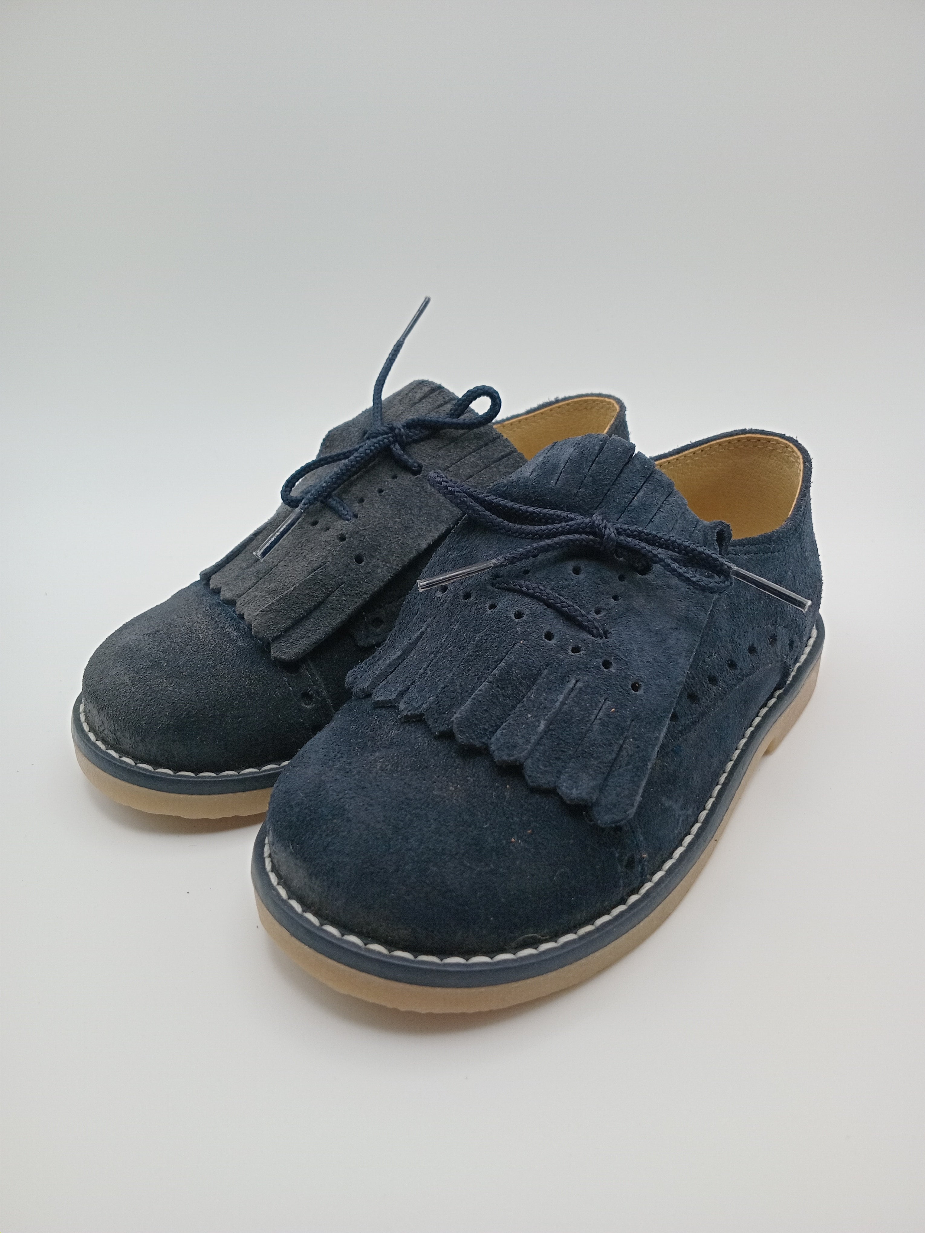 SAPATO INFANTIL POWER KIDS AZUL MARINHO COURO FRANJA APLICAÇÃO REMOVÍVEL