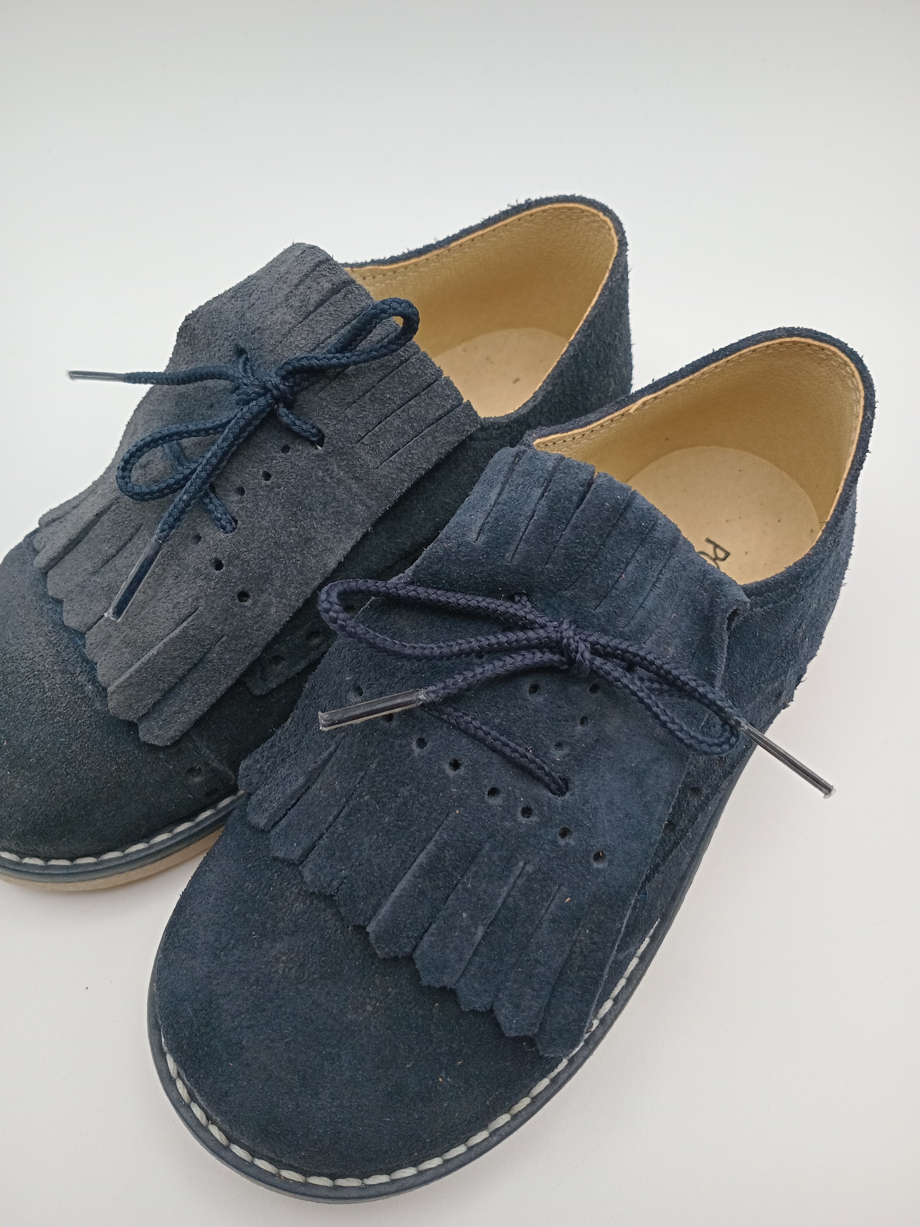 SAPATO INFANTIL POWER KIDS AZUL MARINHO COURO FRANJA APLICAÇÃO REMOVÍVEL