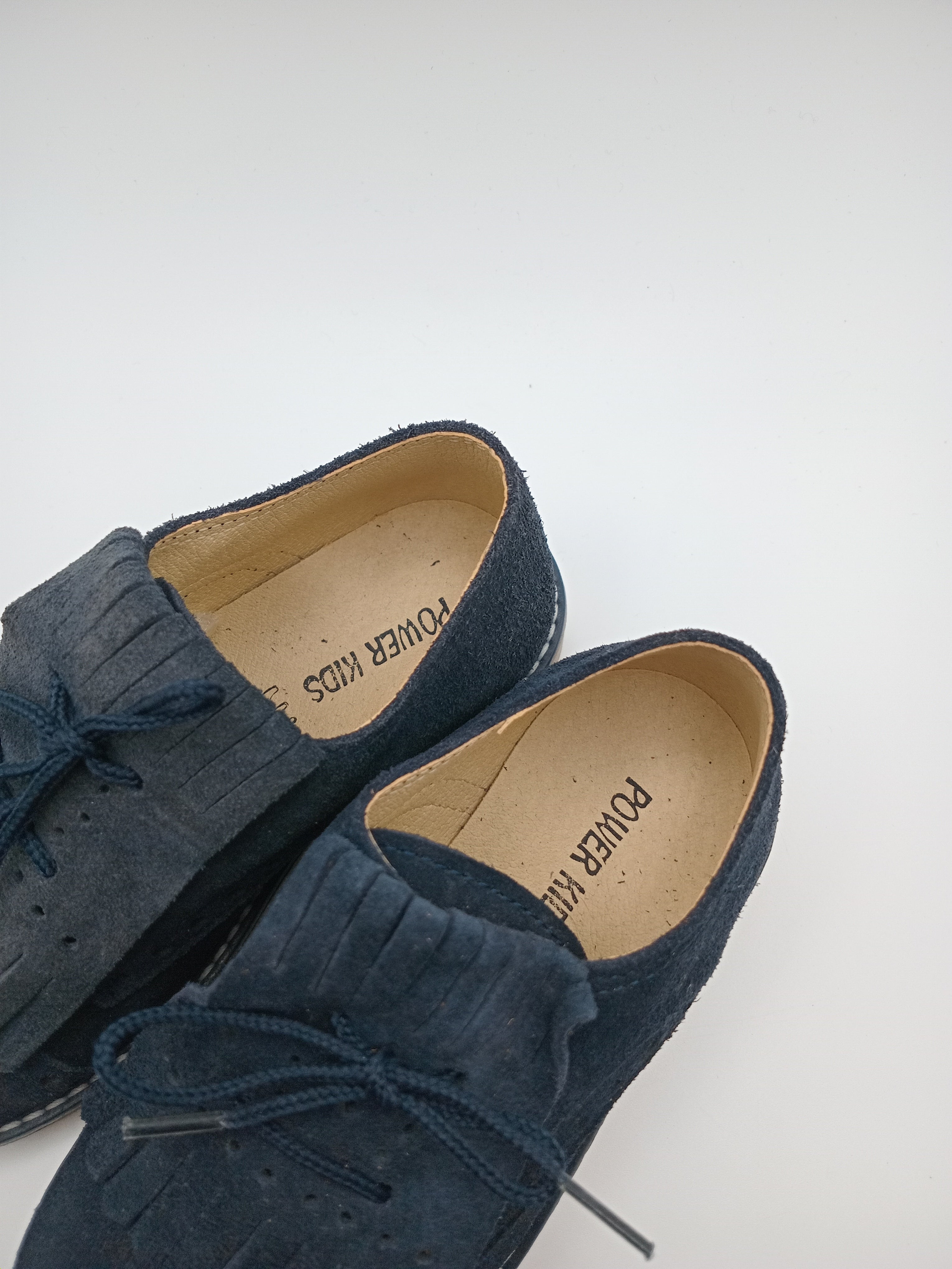SAPATO INFANTIL POWER KIDS AZUL MARINHO COURO FRANJA APLICAÇÃO REMOVÍVEL