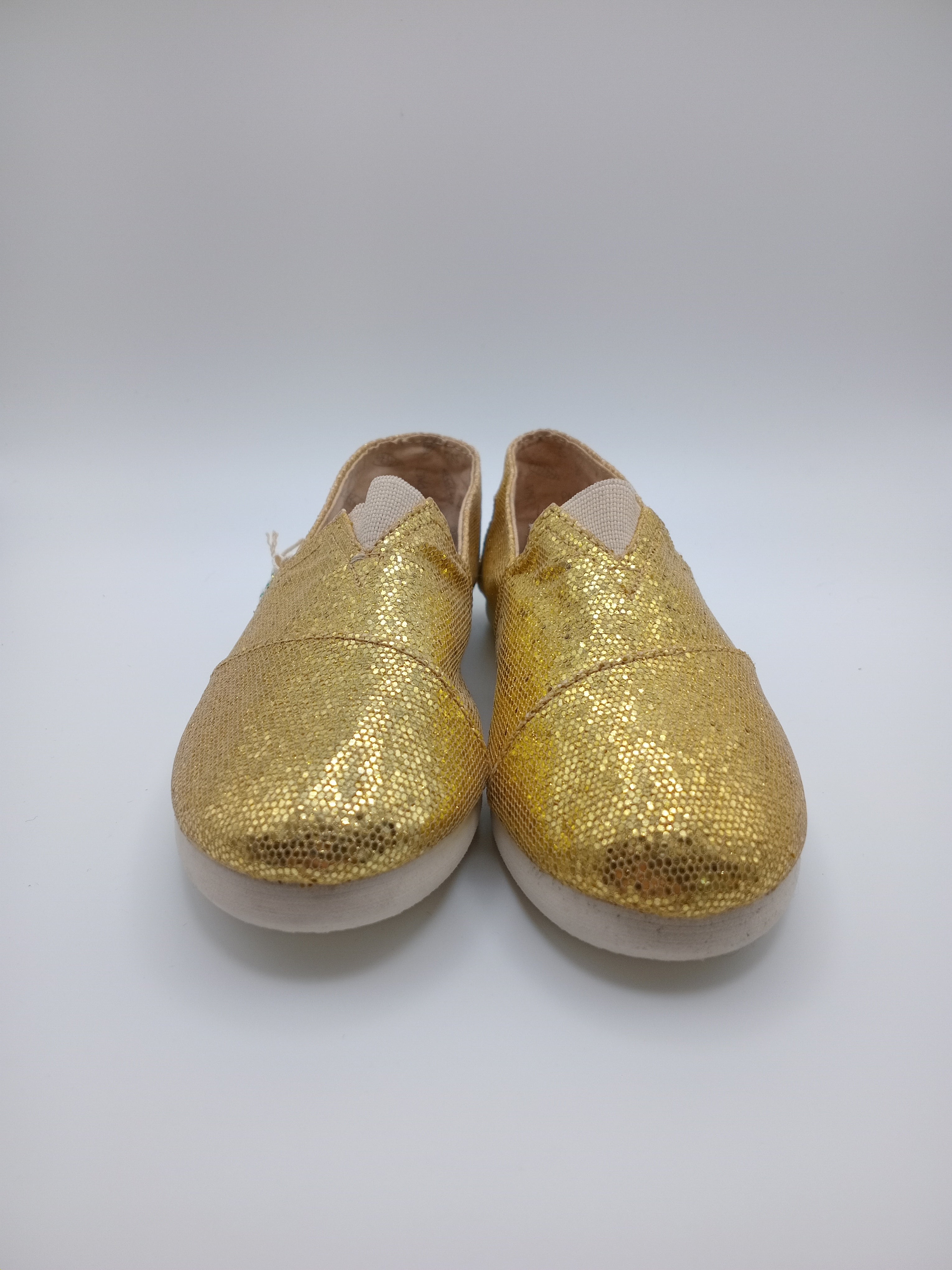 ALPARGATAS PAEZ DOURADO BRILHO ELÁSTICO