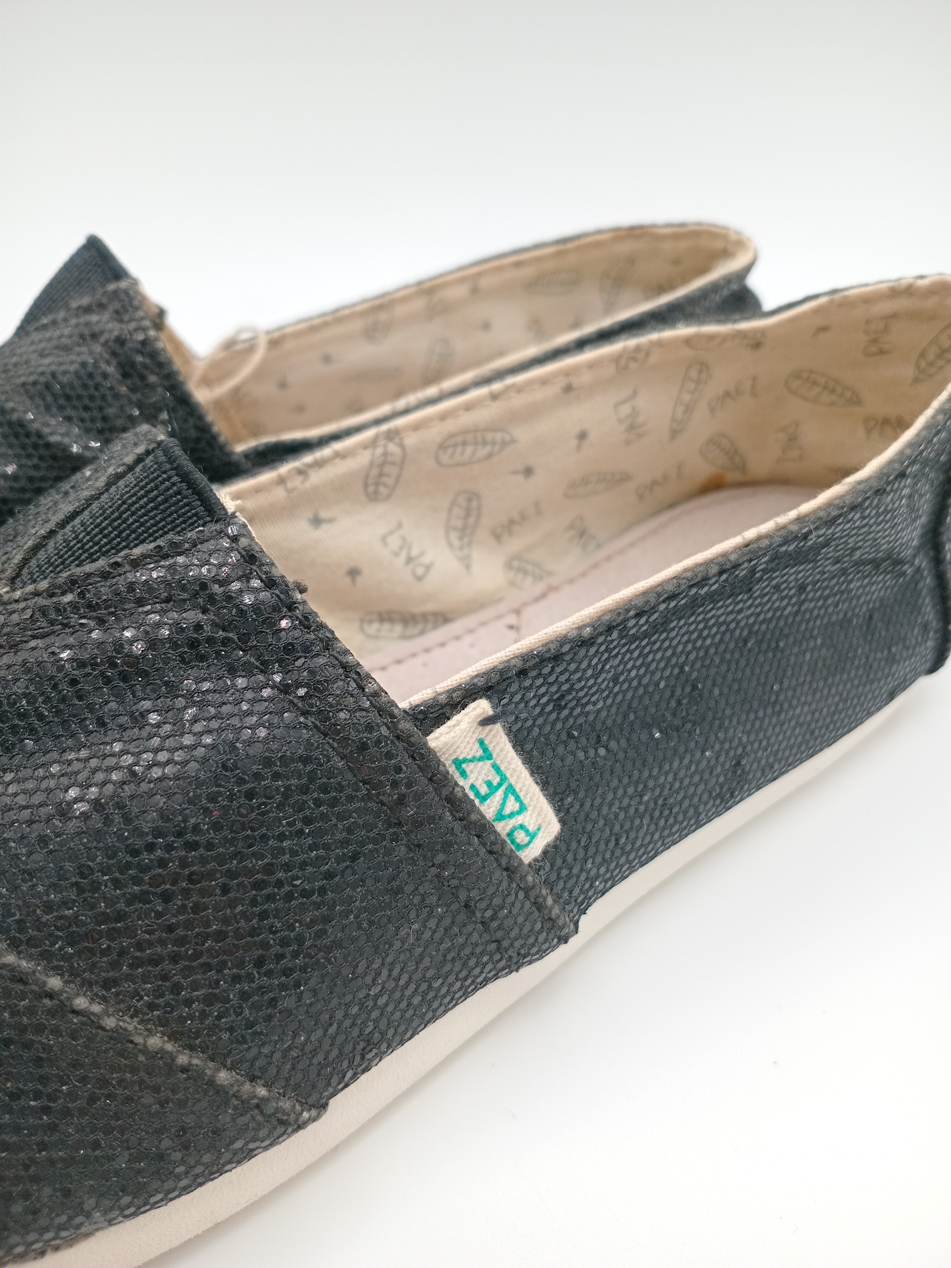 ALPARGATAS PAEZ PRETO BRILHO ELÁSTICO