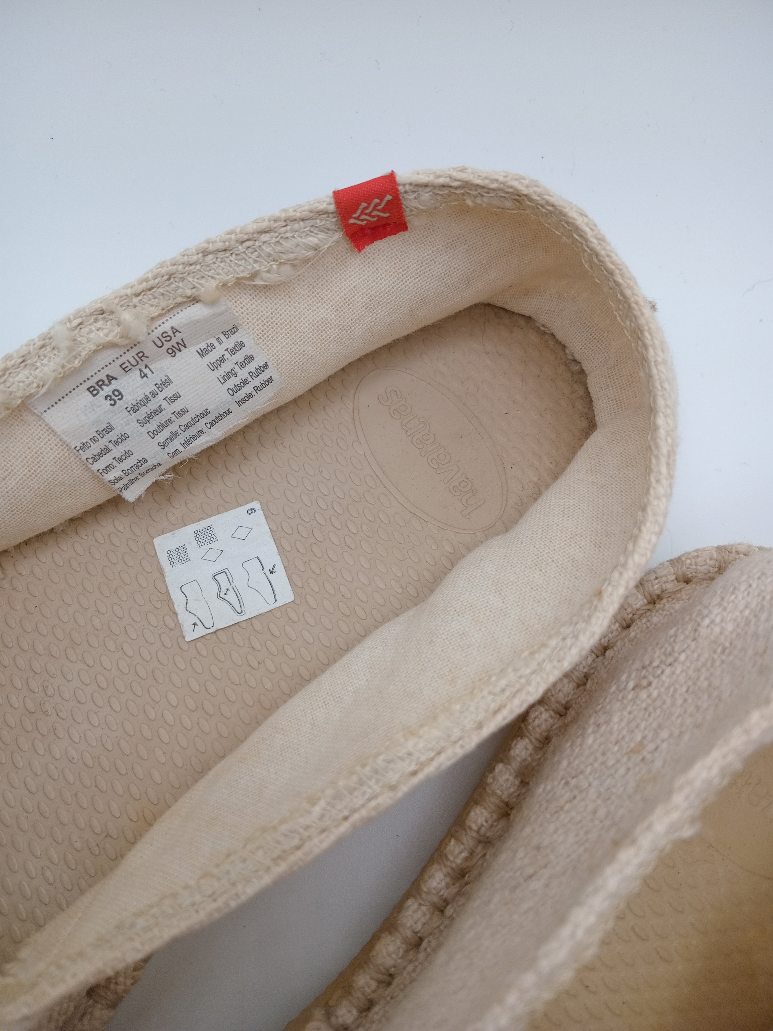 ALPARGATAS HAVAIANAS BEGE CRU