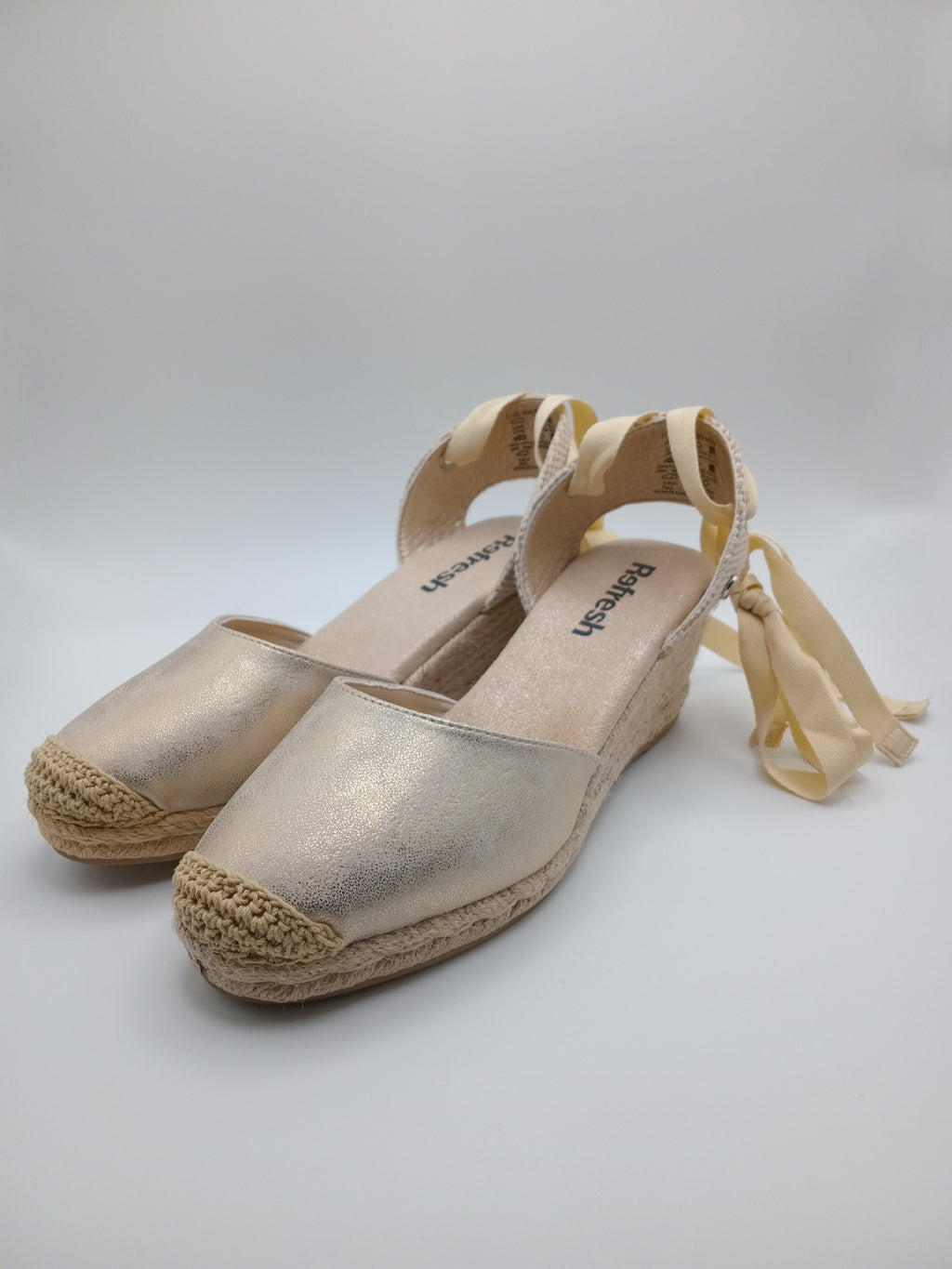 SALTO CUNHA REFRESH DOURADO AMARRAÇÃO MACRAME ENTRELACE