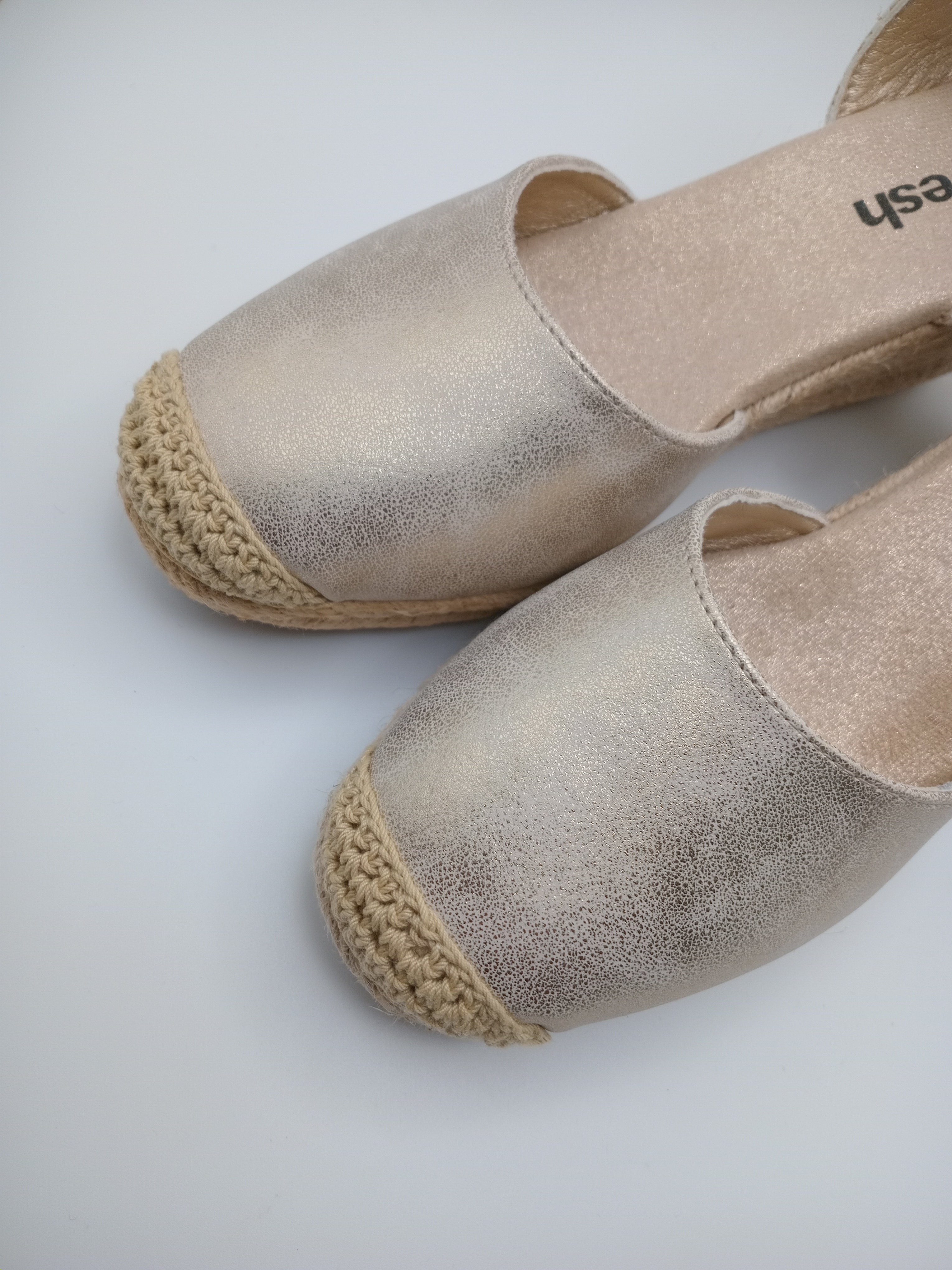 SALTO CUNHA REFRESH DOURADO AMARRAÇÃO MACRAME ENTRELACE