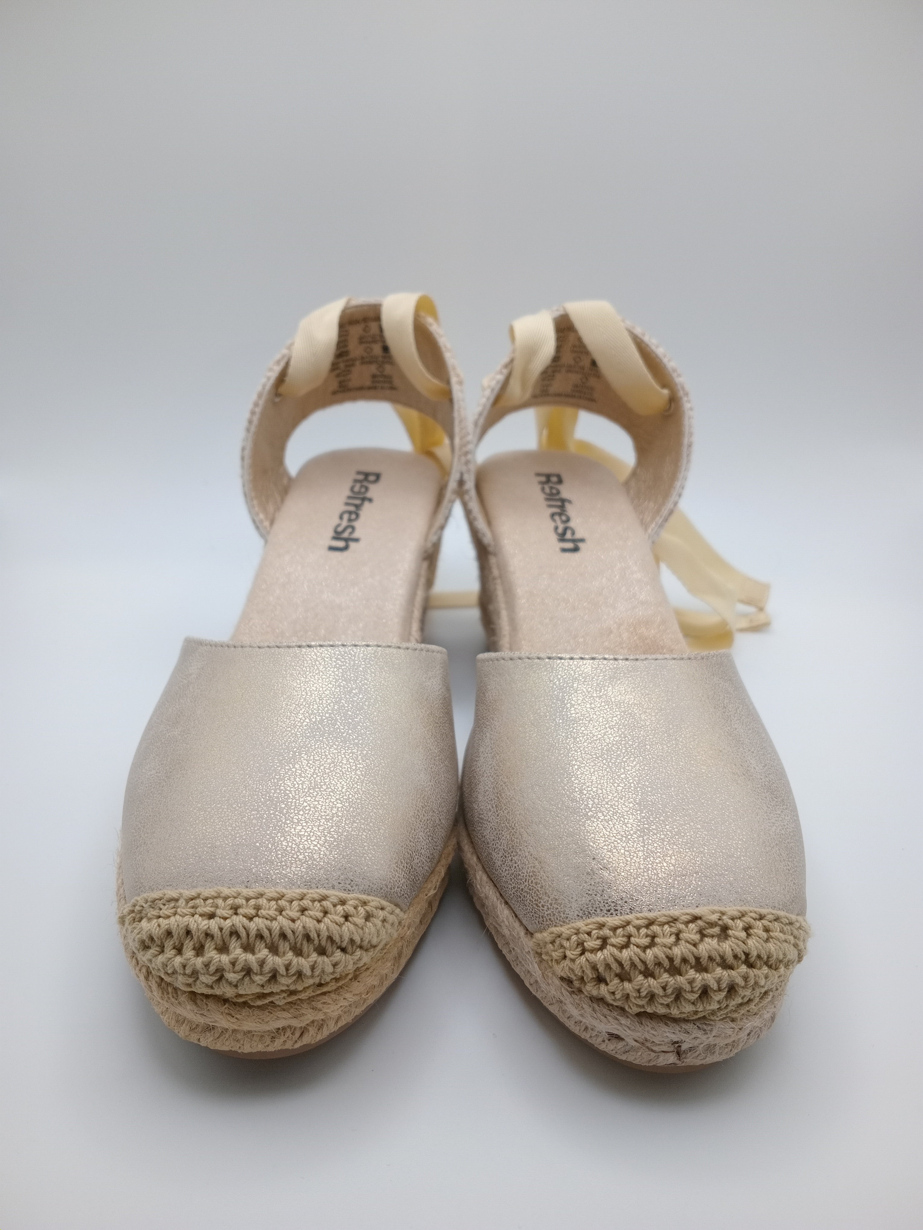 SALTO CUNHA REFRESH DOURADO AMARRAÇÃO MACRAME ENTRELACE