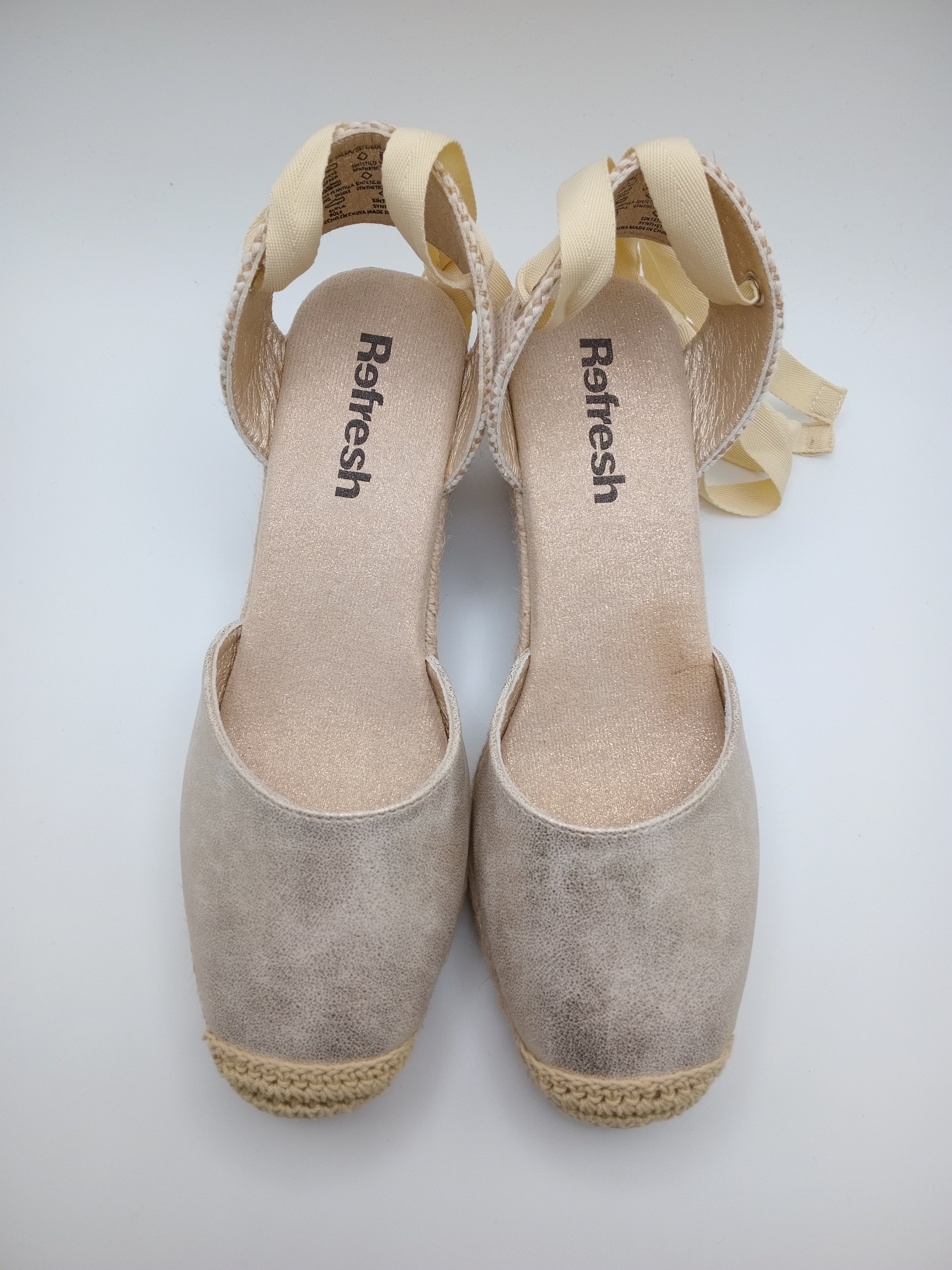 SALTO CUNHA REFRESH DOURADO AMARRAÇÃO MACRAME ENTRELACE