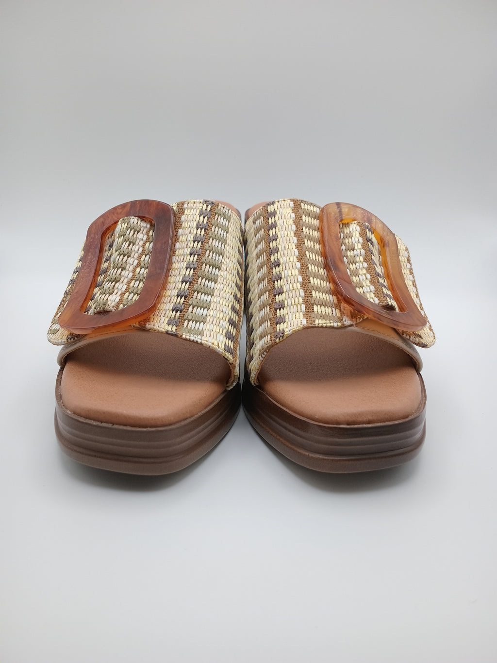 SALTO SANDÁLIA REFRESH CASTANHO FIVELA MACRAME ENTRELACE