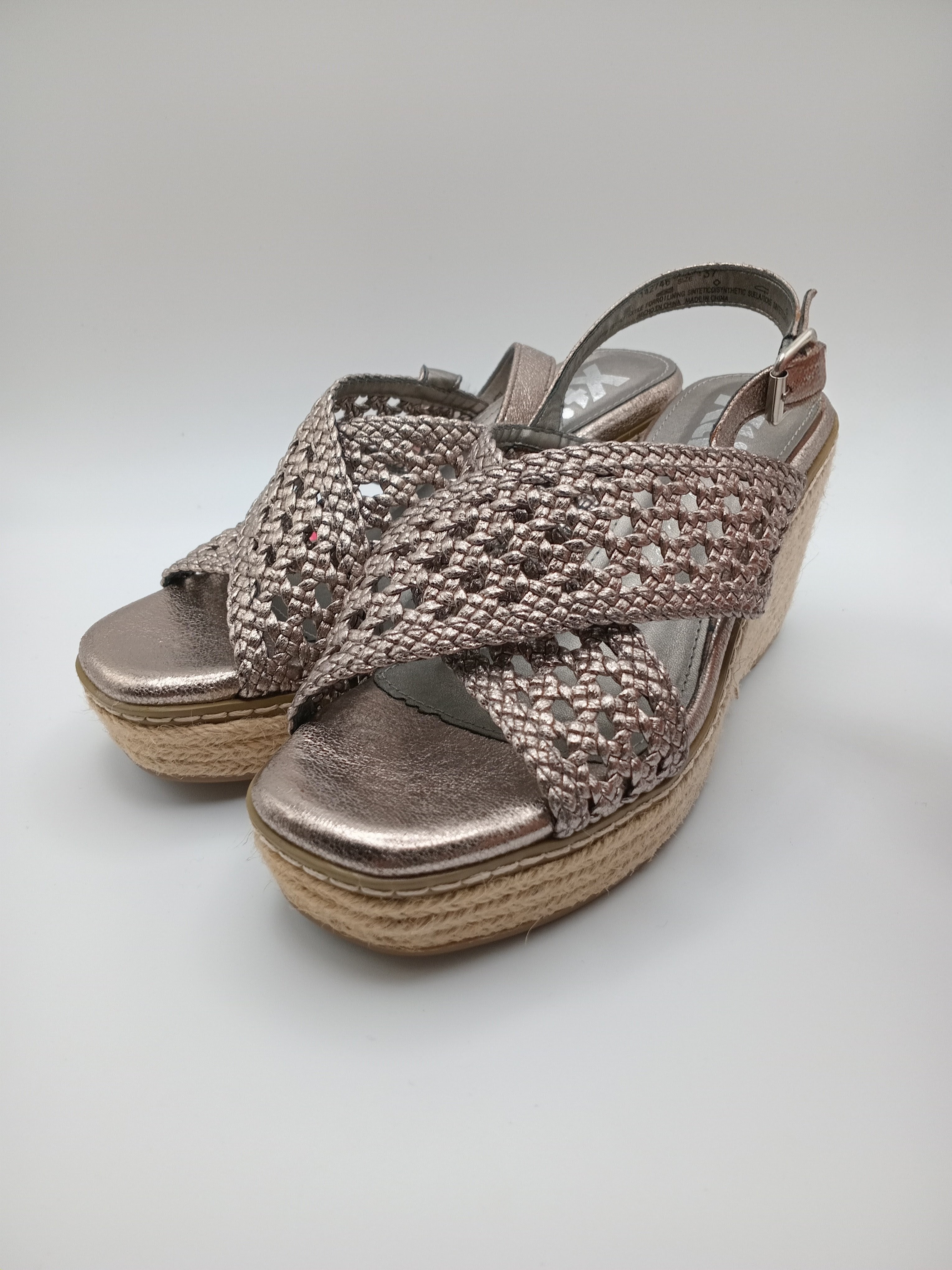 SALTO CUNHA XTI PRATA ENTRELACE MACRAME