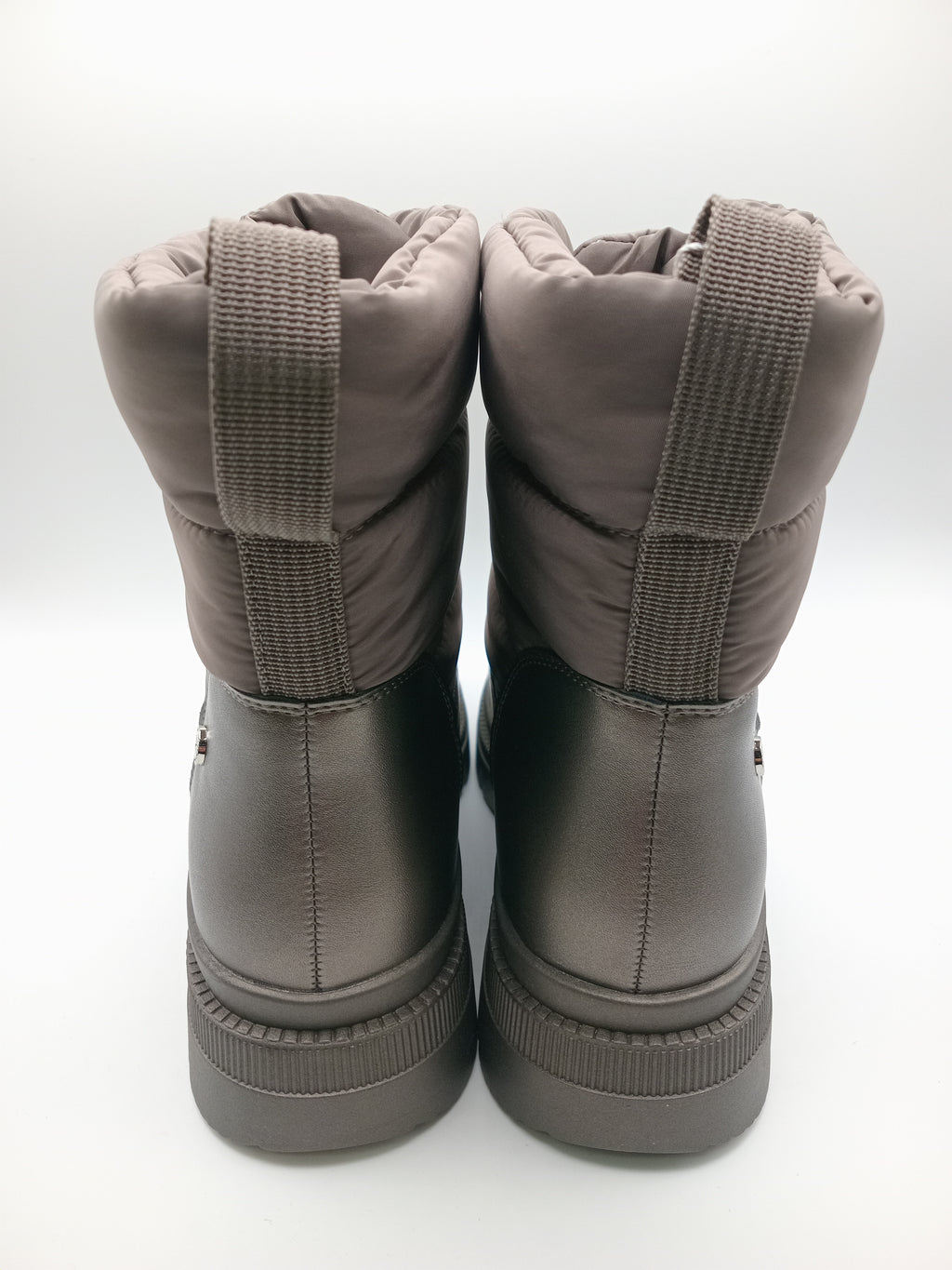 BOTA XTI CINZA PRATA ZIPER FRONTAL TECIDO IMPERMEAVEL