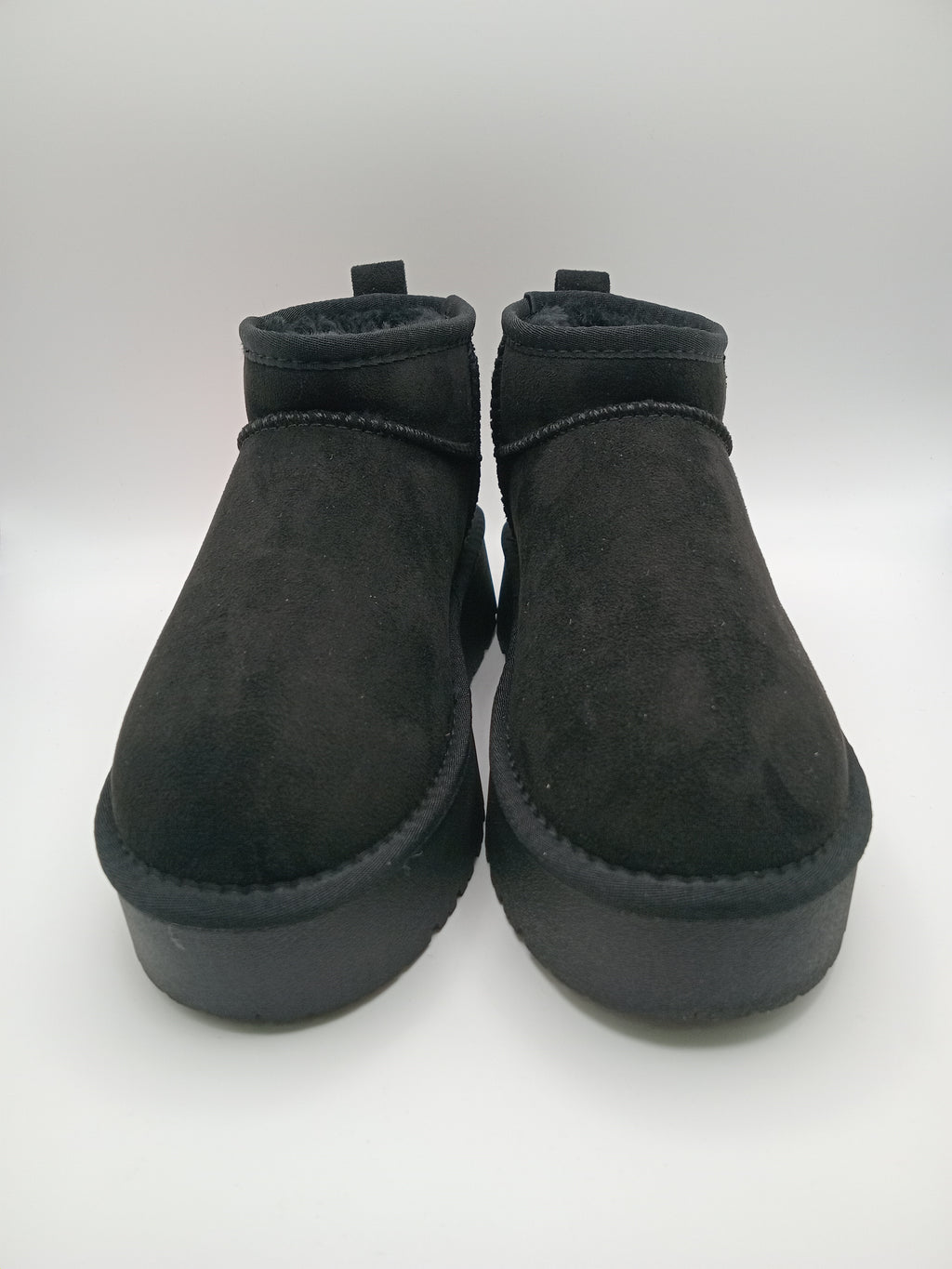 BOTA PANTUFA XTI PRETO PELOS VELUDO ETIQUETA CASTANHO