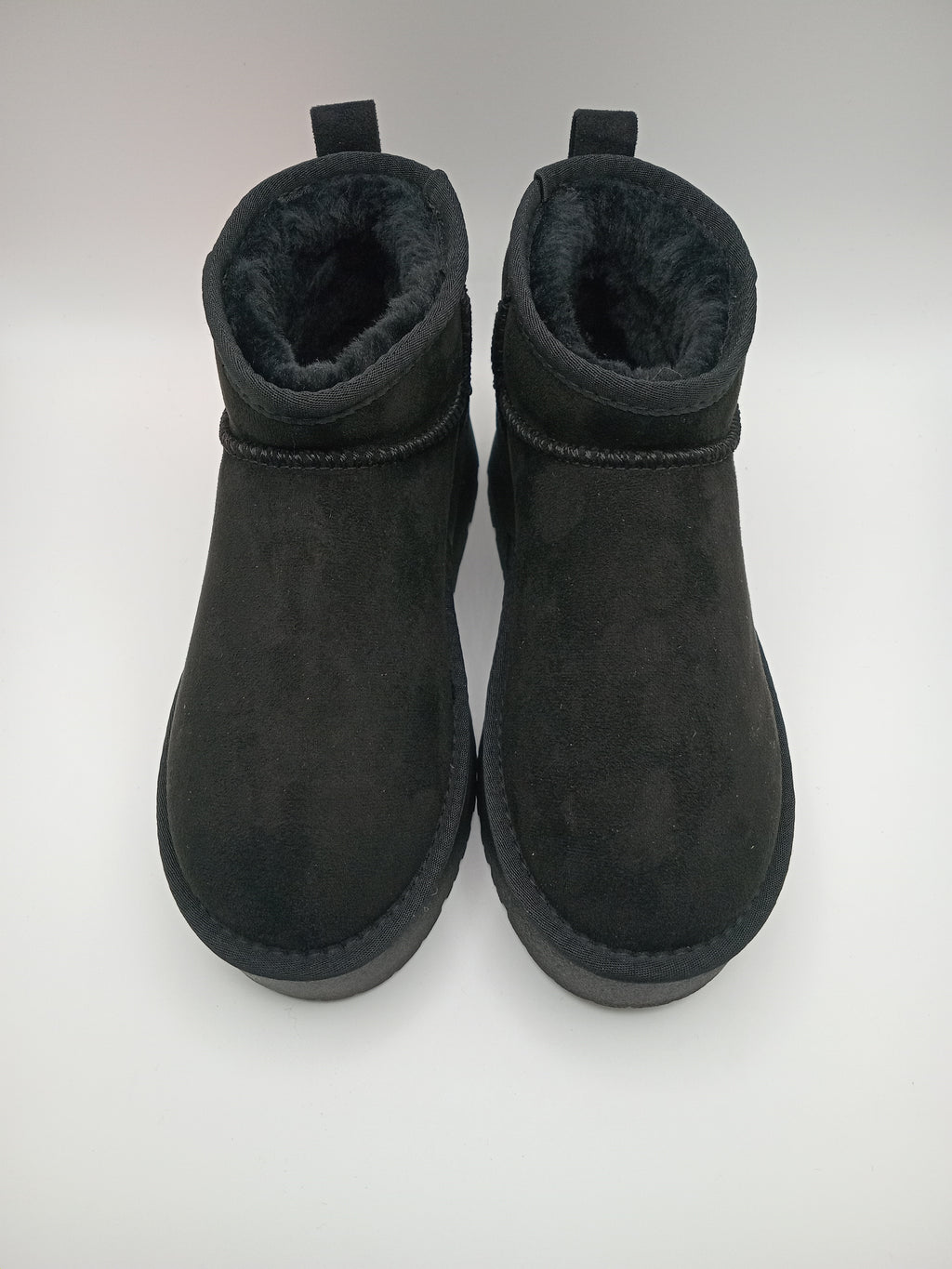 BOTA PANTUFA XTI PRETO PELOS VELUDO ETIQUETA CASTANHO