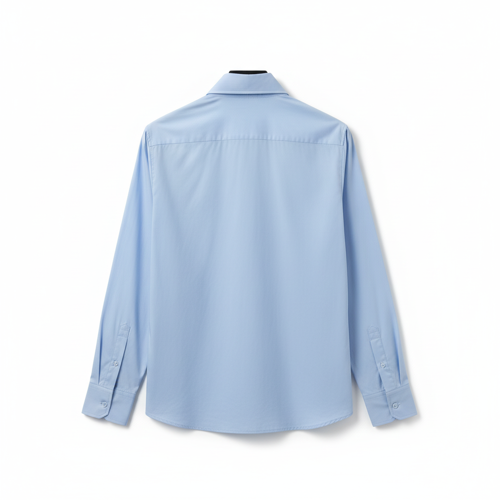 CAMISA DOLCE VITA AZUL ACINTURADO GOLA AMARRAÇÃO LAÇO BOTÕES MANGA CUMPRIDA