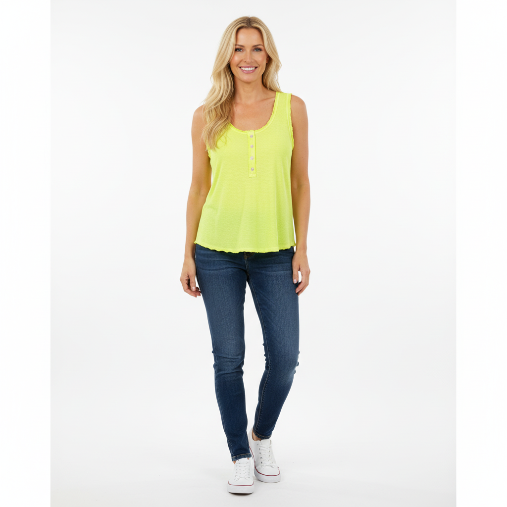 REGATA COUTUREVE AMARELO BOTÕES FRONTAL BABADO CAVA