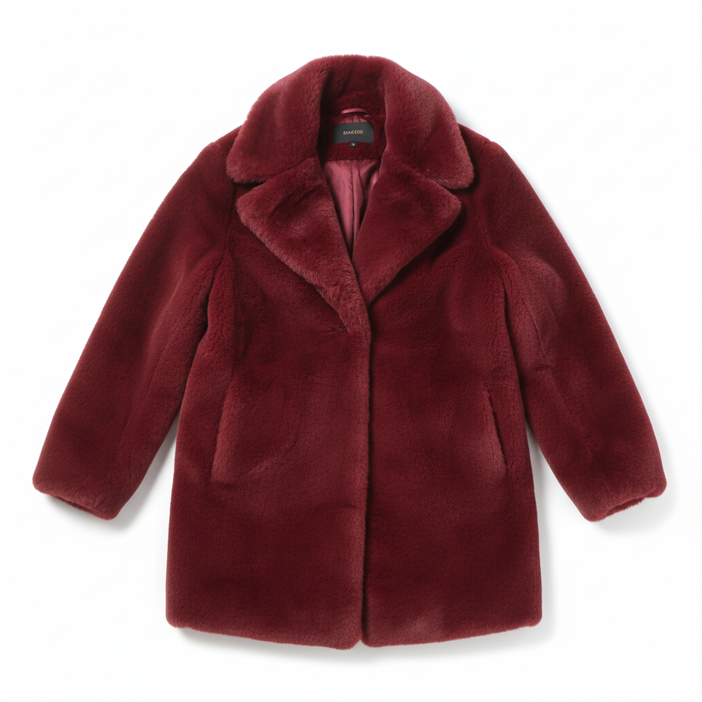 CASACO 3 DESY PELUCHE TEDDY MÉDIO BORDO VELUDO PELOS BOTÕES DE PRESSÃO BOLSOS