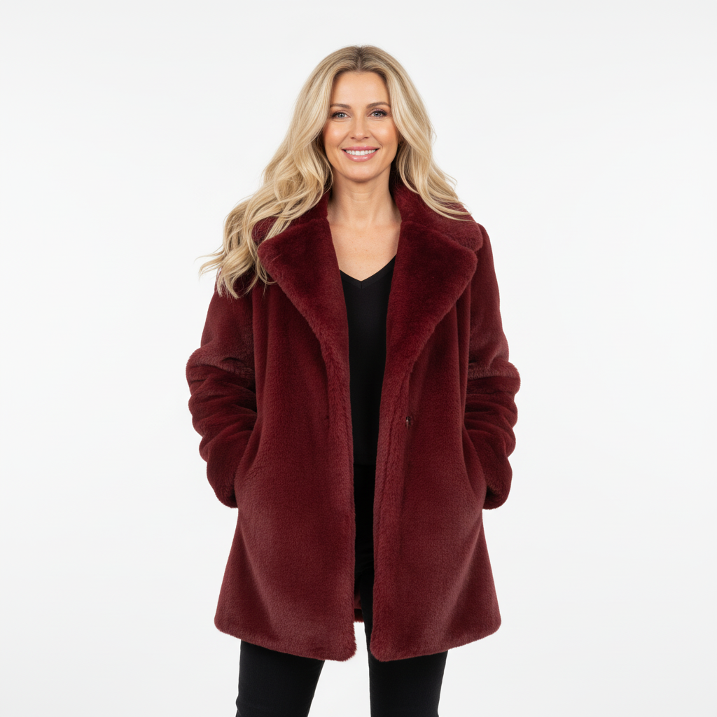 CASACO 3 DESY PELUCHE TEDDY MÉDIO BORDO VELUDO PELOS BOTÕES DE PRESSÃO BOLSOS