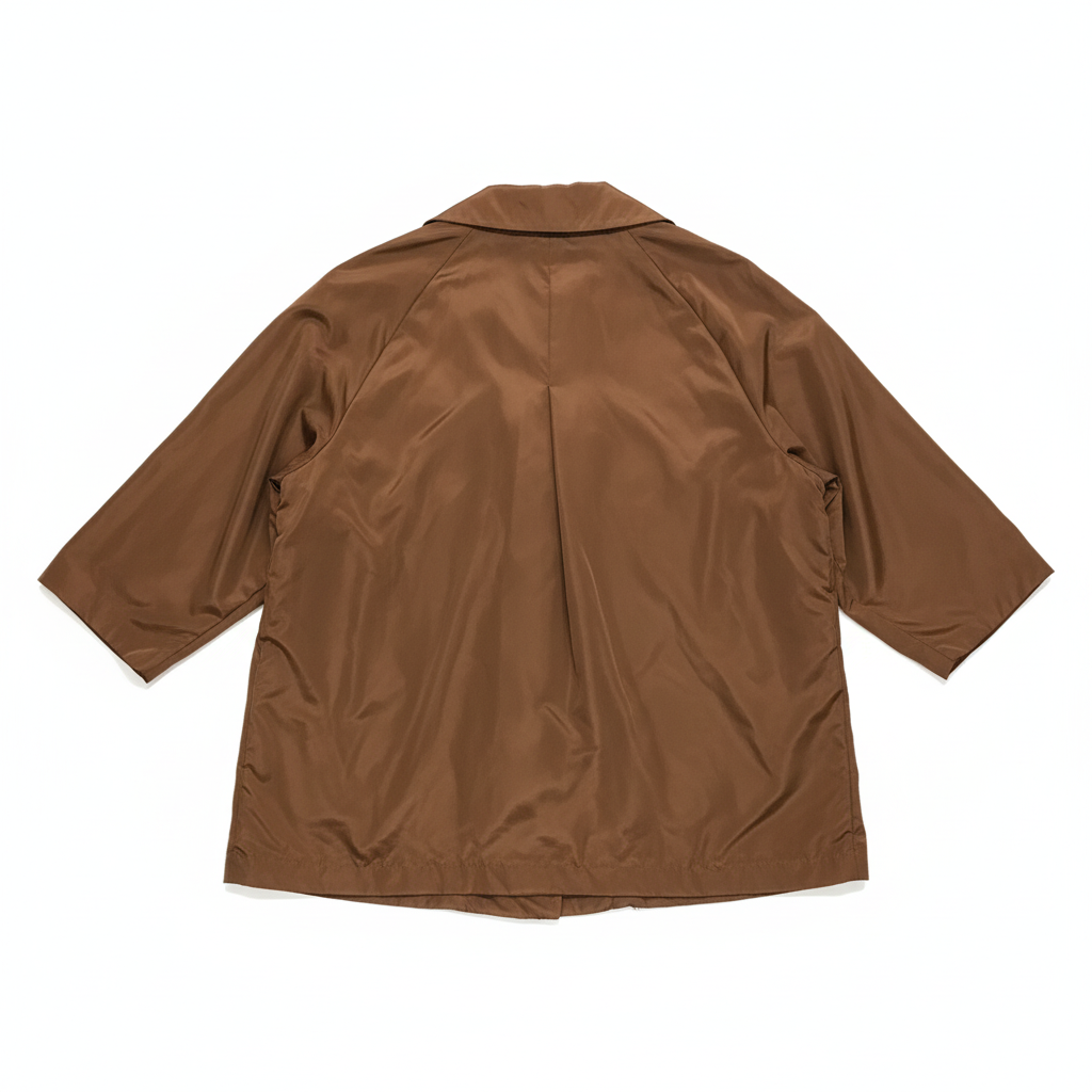 CASACO CASTANHO BOTÕES CASTANHO E BRANCO