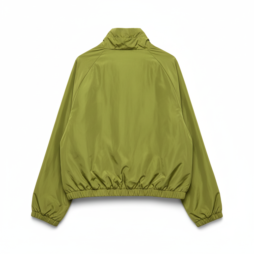 CASACO CAMILLE FRANCE VERDE IMPERMEAVEL LAÇO AMARRAÇÃO ZIPER PRATA BOLSOS