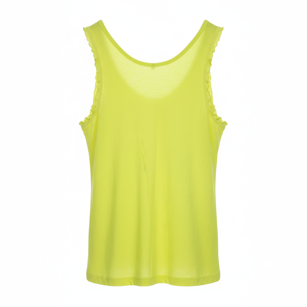 REGATA COUTUREVE AMARELO BOTÕES FRONTAL BABADO CAVA