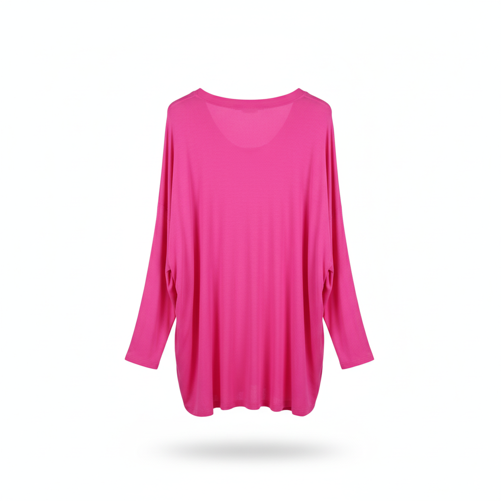 CAMISOLA MADE IN ITALY ROSA PINK SETIN DECOTE EM BICO BRILHO