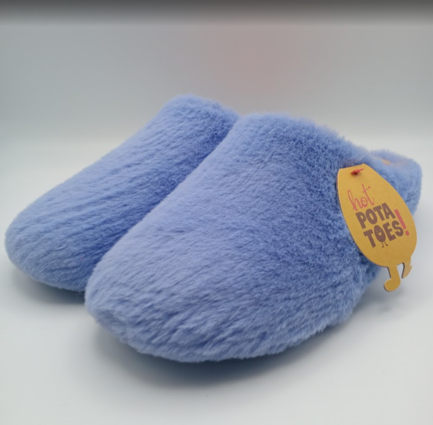 PANTUFAS HOT POTATOES ROXO AZULADO SOLA GROSSA BORRACHA LISO LILÁS