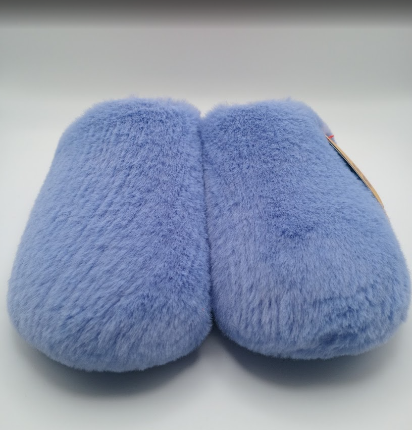 PANTUFAS HOT POTATOES ROXO AZULADO SOLA GROSSA BORRACHA LISO LILÁS