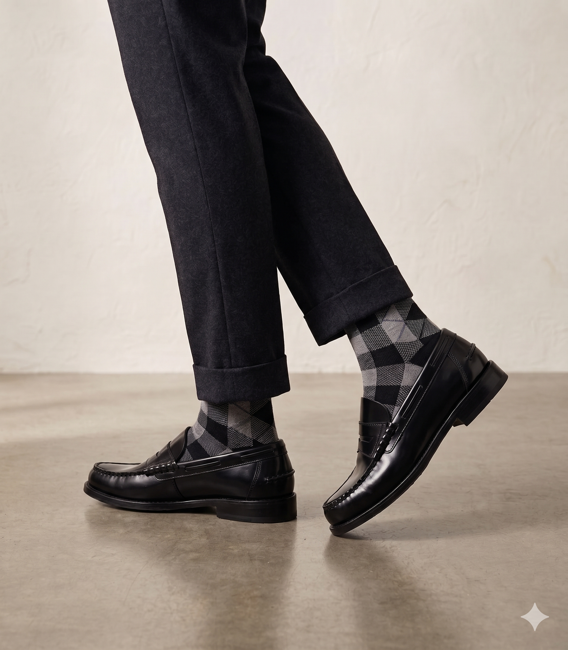 Sapato Gillu' Mocassim Masculino Clássico em Pele Preta; Loafers Elegant Confortável Casual e Formal
