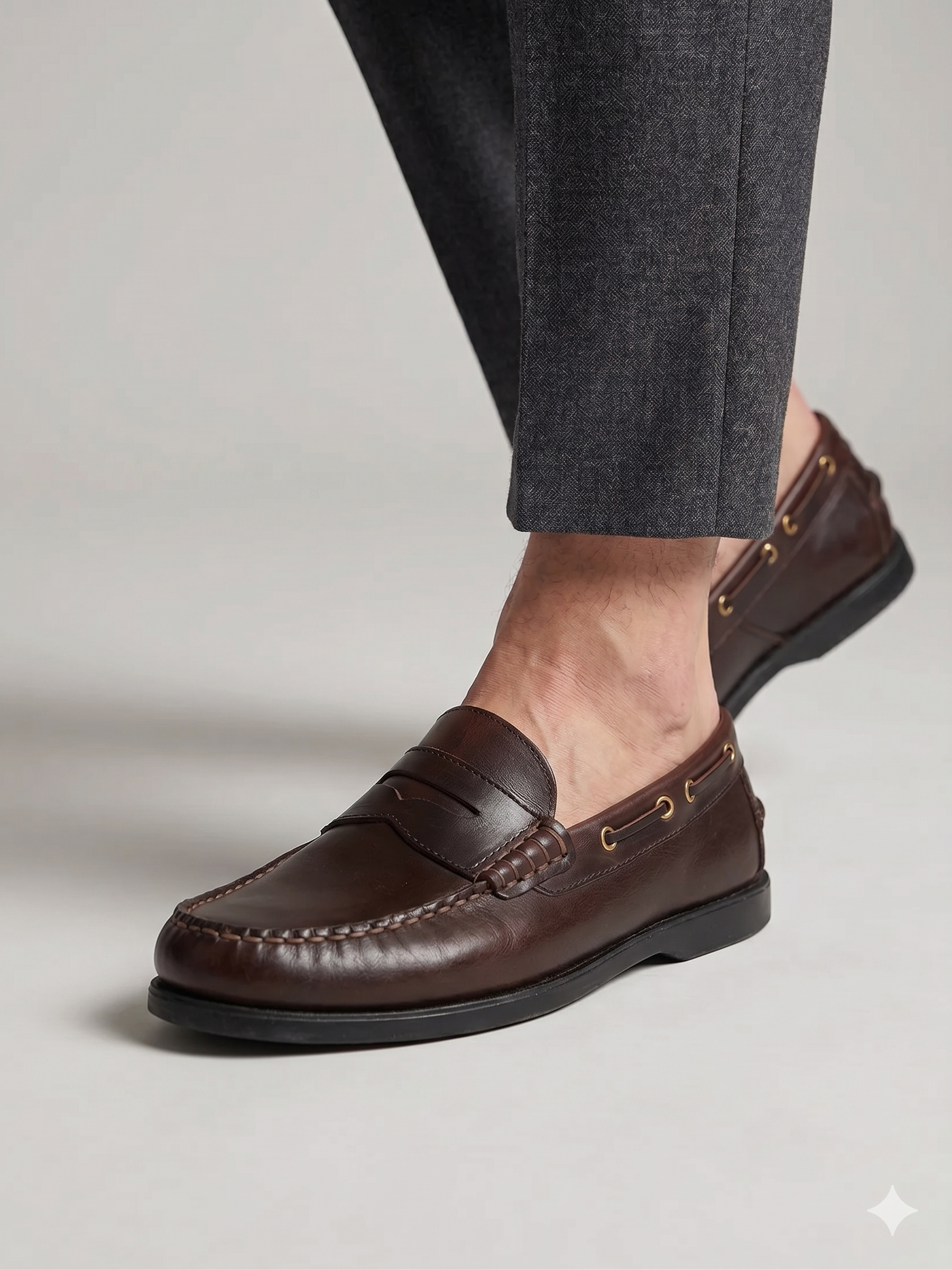 Sapatos Walkside Homem Pele Castanho escuro Nobuck Casual Oxford Atacadores Sola Confortável Leve Estilo Urbano Clássico Tendência Outono Inverno