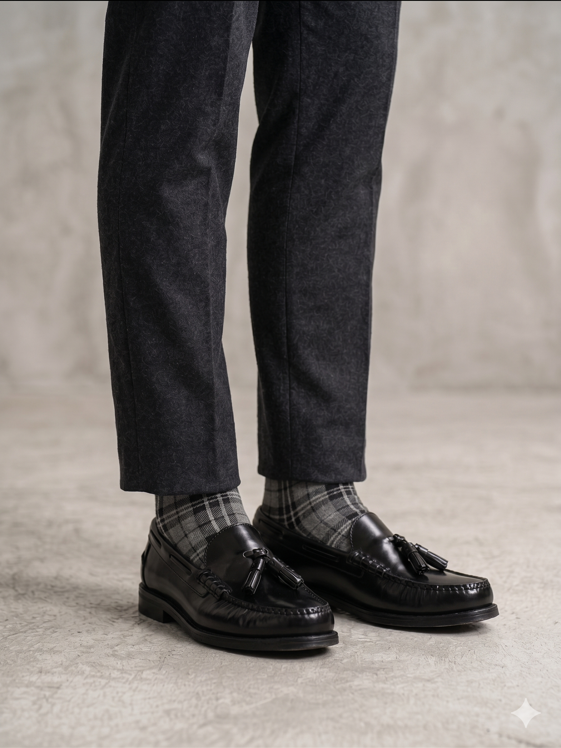 Mocassins Com Borlas Homem Em Pele Genuína Preto Sapatos Casuais Elegantes E Confortáveis Estilo Clássico Atemporal; Design Exclusivo INNOVA SHOES Para Cerimónia Escritório E Dia A Dia; Calçado Masculino Premium
