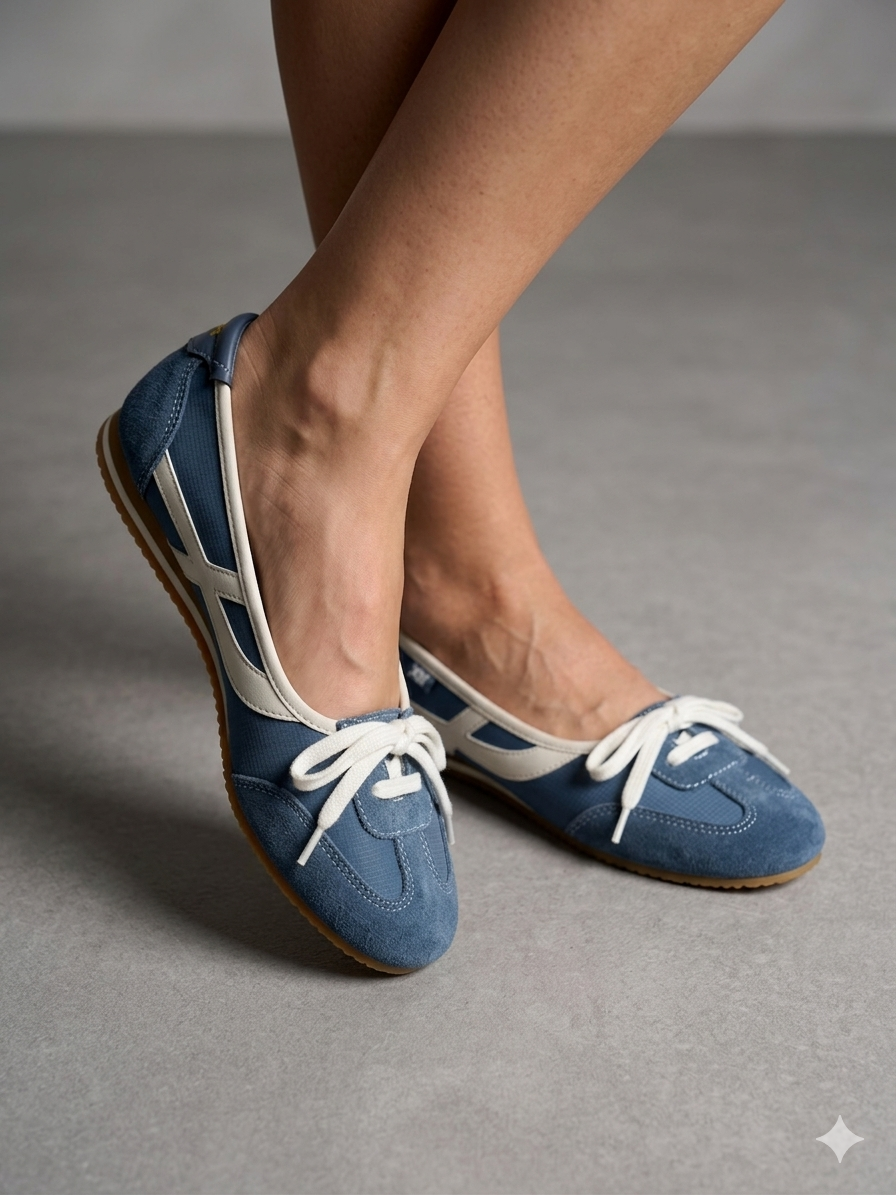 Sapatilhas Casuais Femininas Xti Azul Jeans em Camurça e Lona; Sabrinas Sapatos Tenis Modelo Balangai super Confortáveis