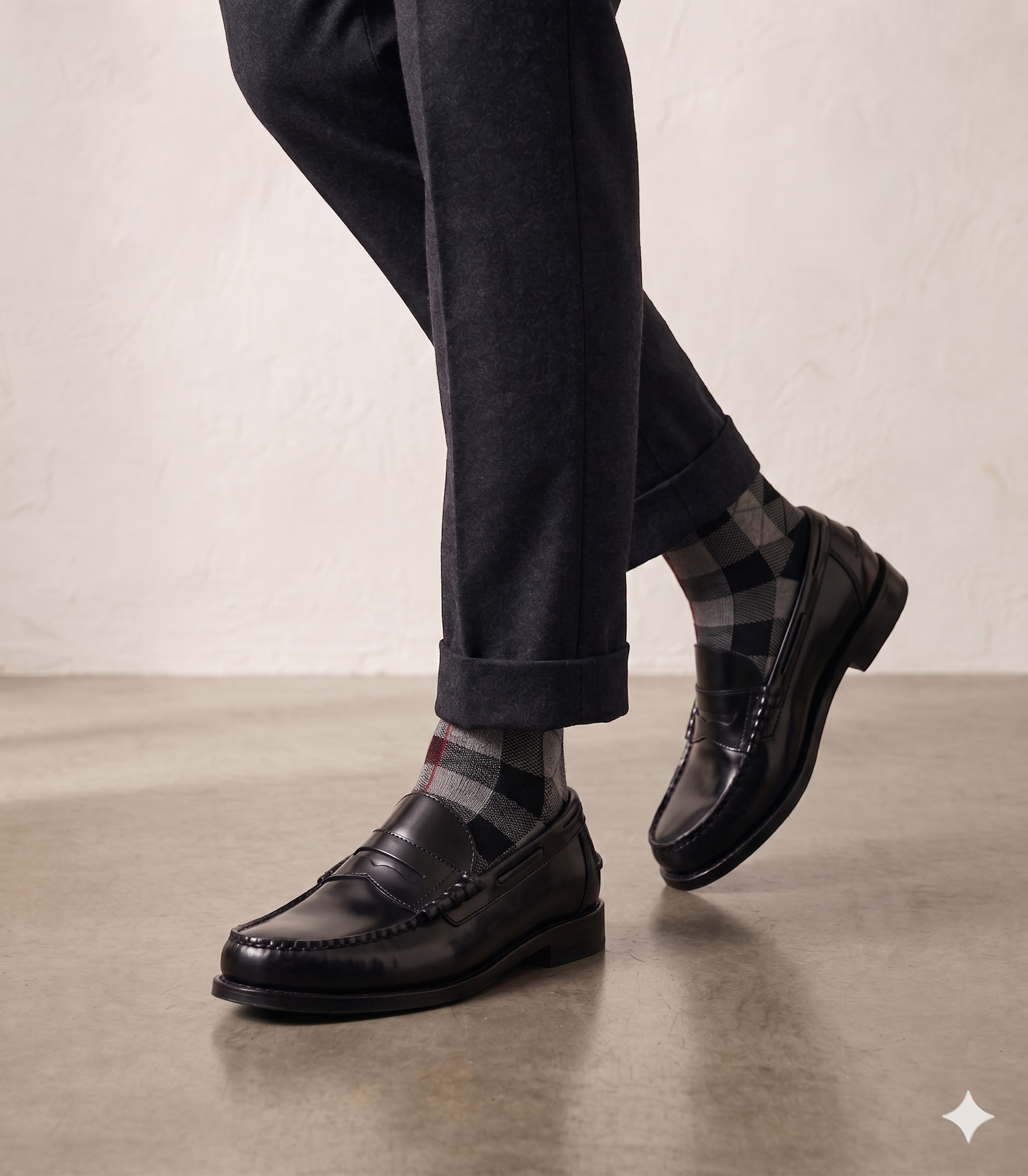 Sapato Gillu' Mocassim Masculino Clássico em Pele Preta; Loafers Elegant Confortável Casual e Formal