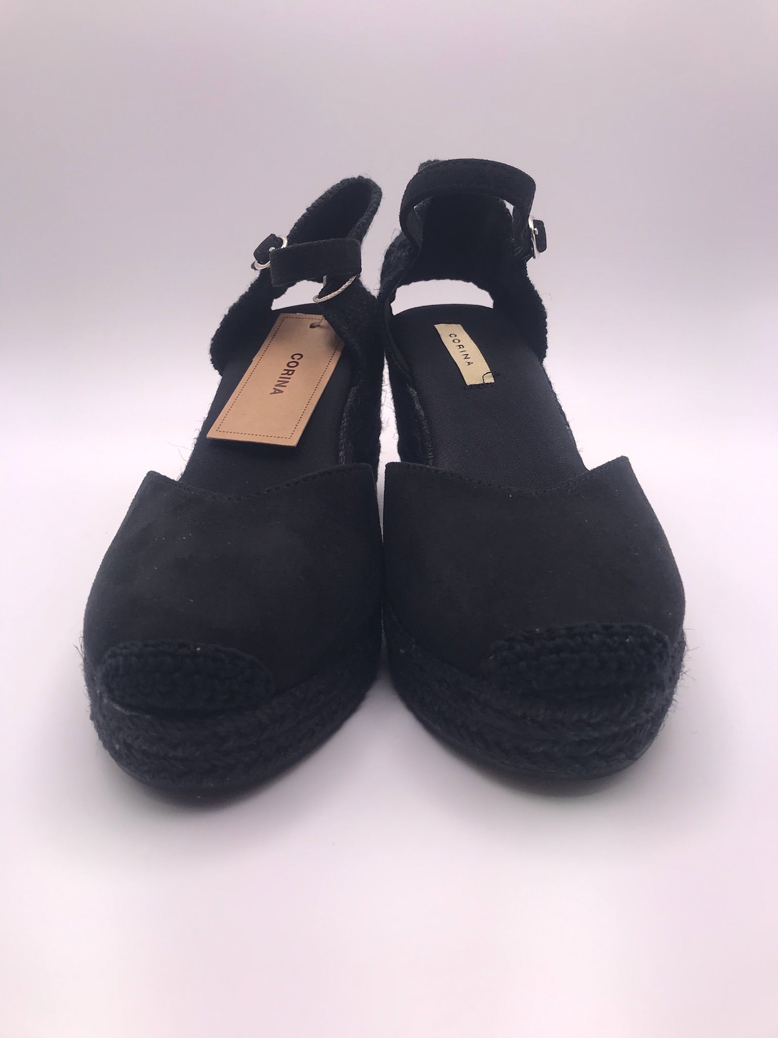 SALTO CUNHA CORINA PRETO NEGRO CAMURÇA CORDAS MACRAME ENTRELACE AMARRAÇÃO