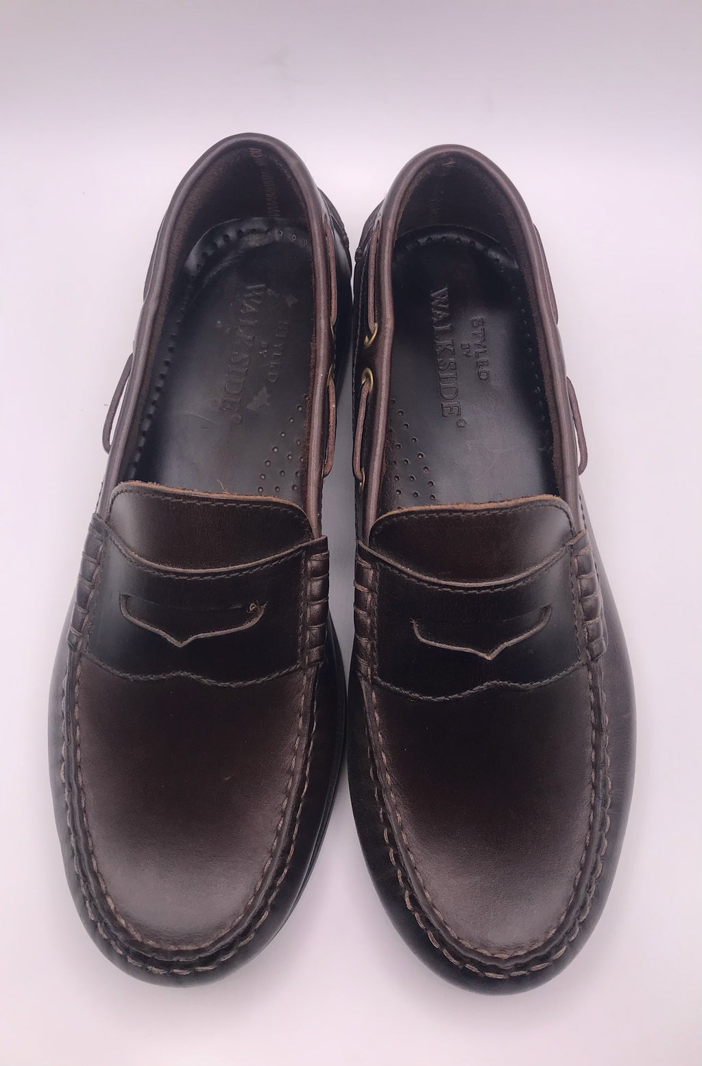 Sapatos Walkside Homem Pele Castanho escuro Nobuck Casual Oxford Atacadores Sola Confortável Leve Estilo Urbano Clássico Tendência Outono Inverno