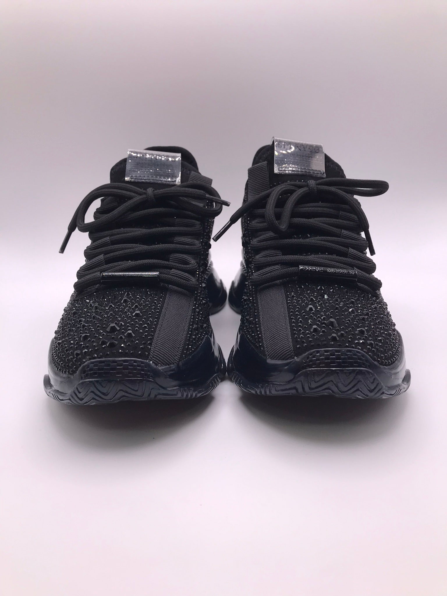 TÊNIS STEVE MADDEN PRETO BRILHO CRAVEJADO ATACADORES TRATORADO