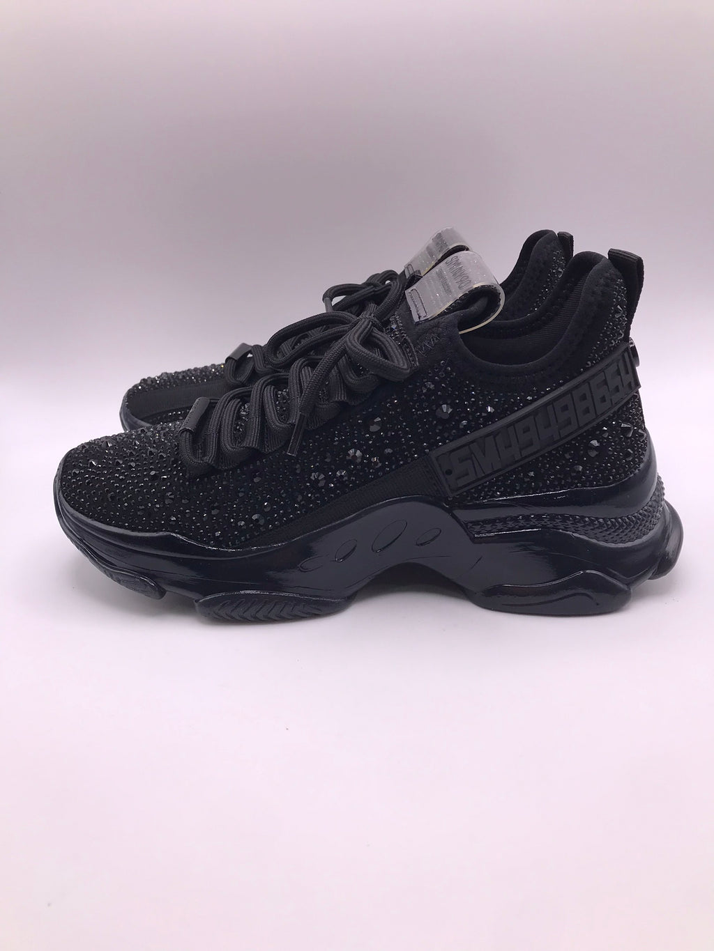 TÊNIS STEVE MADDEN PRETO BRILHO CRAVEJADO ATACADORES TRATORADO