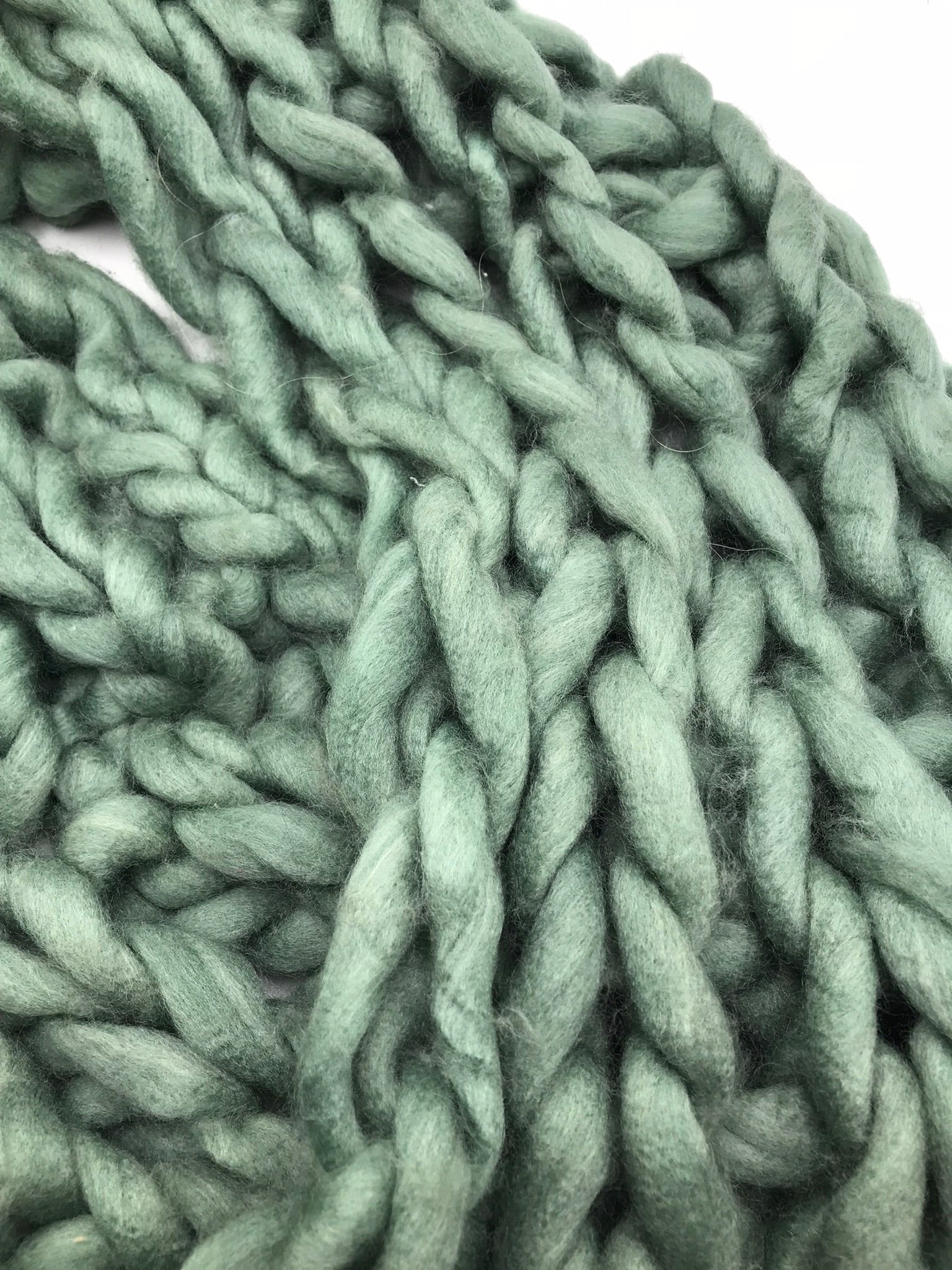 CACHECOL LÃ VERDE CIRCULAR