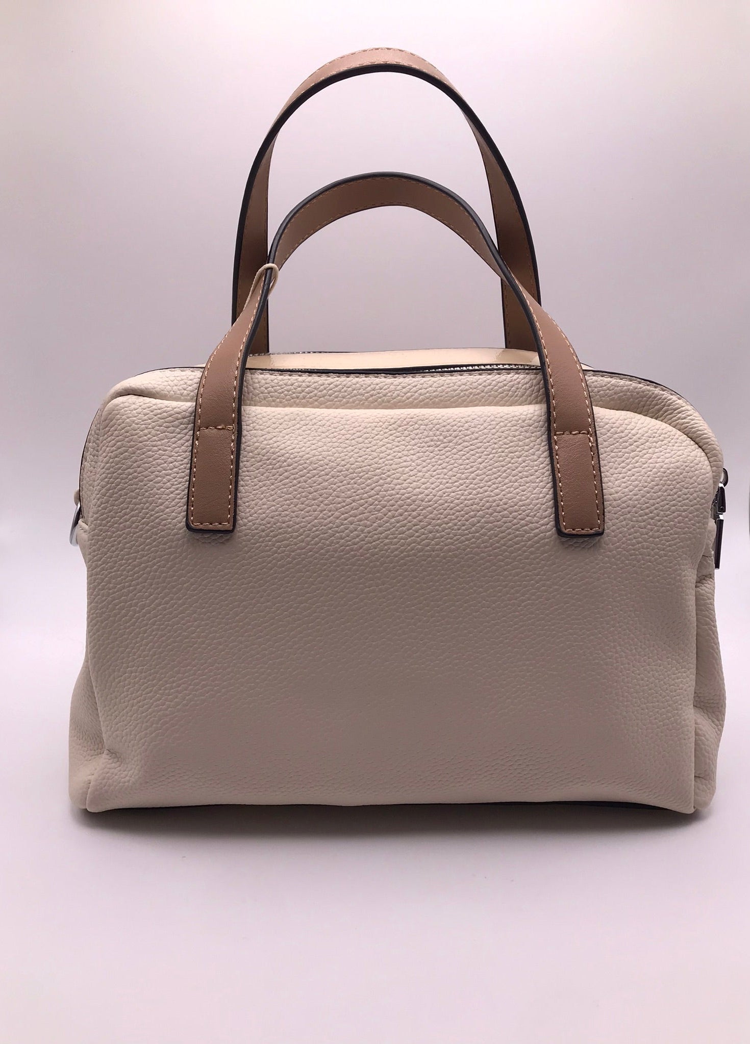 MALA XTI CREME BEGE CASTANHO CLARO ECO PELE ALÇA REMOVIVÉL AJUSTÁVEL