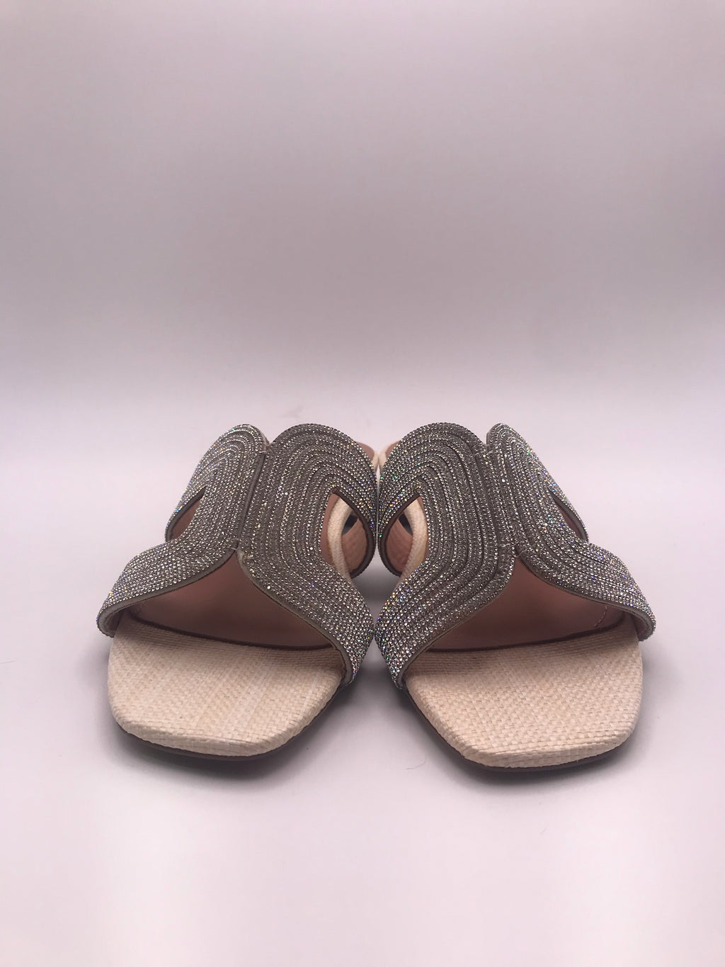 CHINELO SANDÁLIA BIBI LOU BRILHO COURO CREME