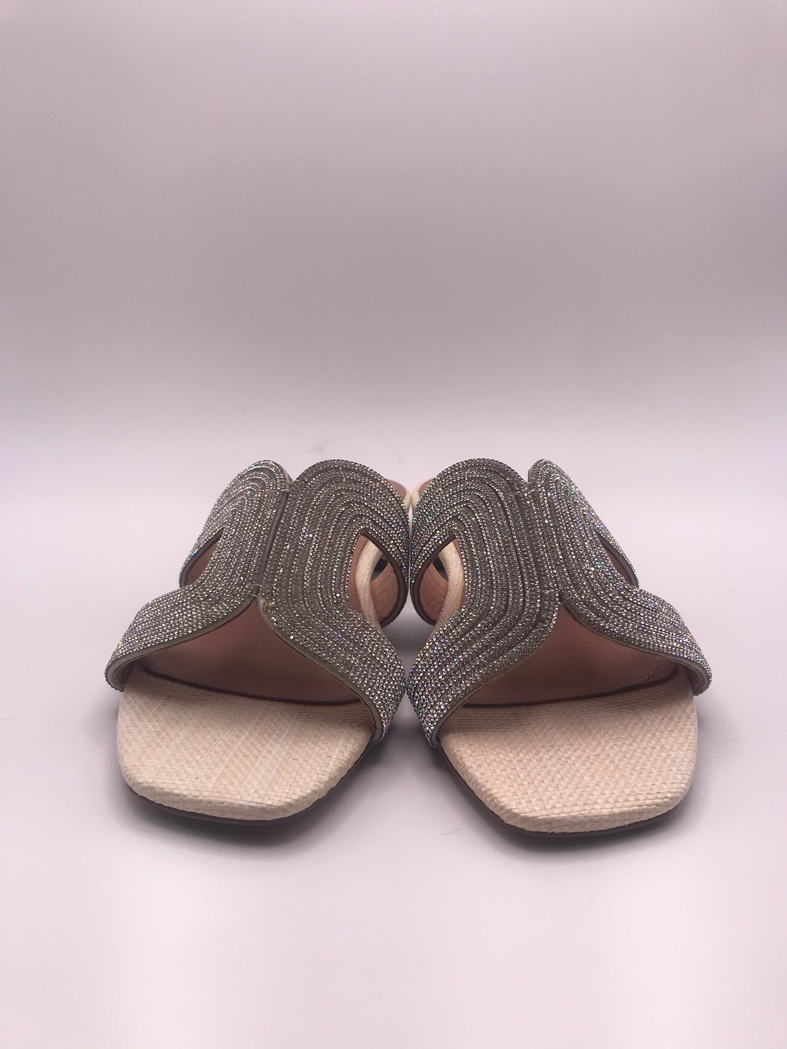 CHINELO SANDÁLIA BIBI LOU BRILHO COURO CREME