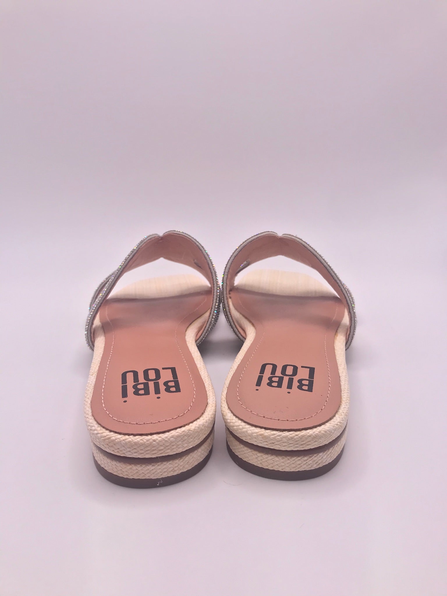 CHINELO SANDÁLIA BIBI LOU BRILHO COURO CREME