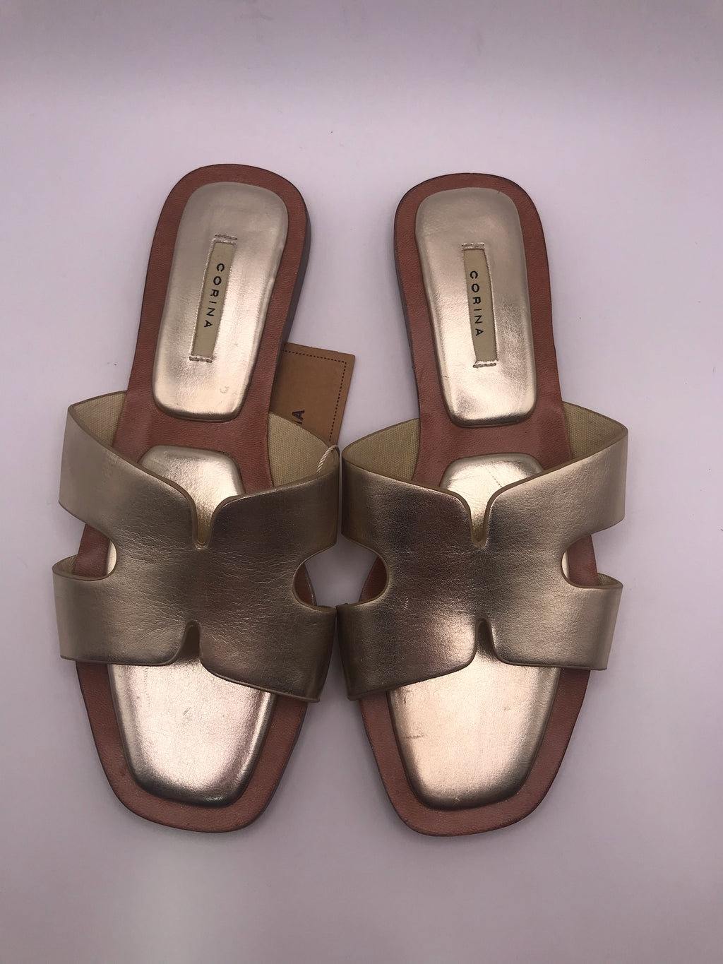 CHINELO SANDÁLIA CORINA DOURADO ECO PELE