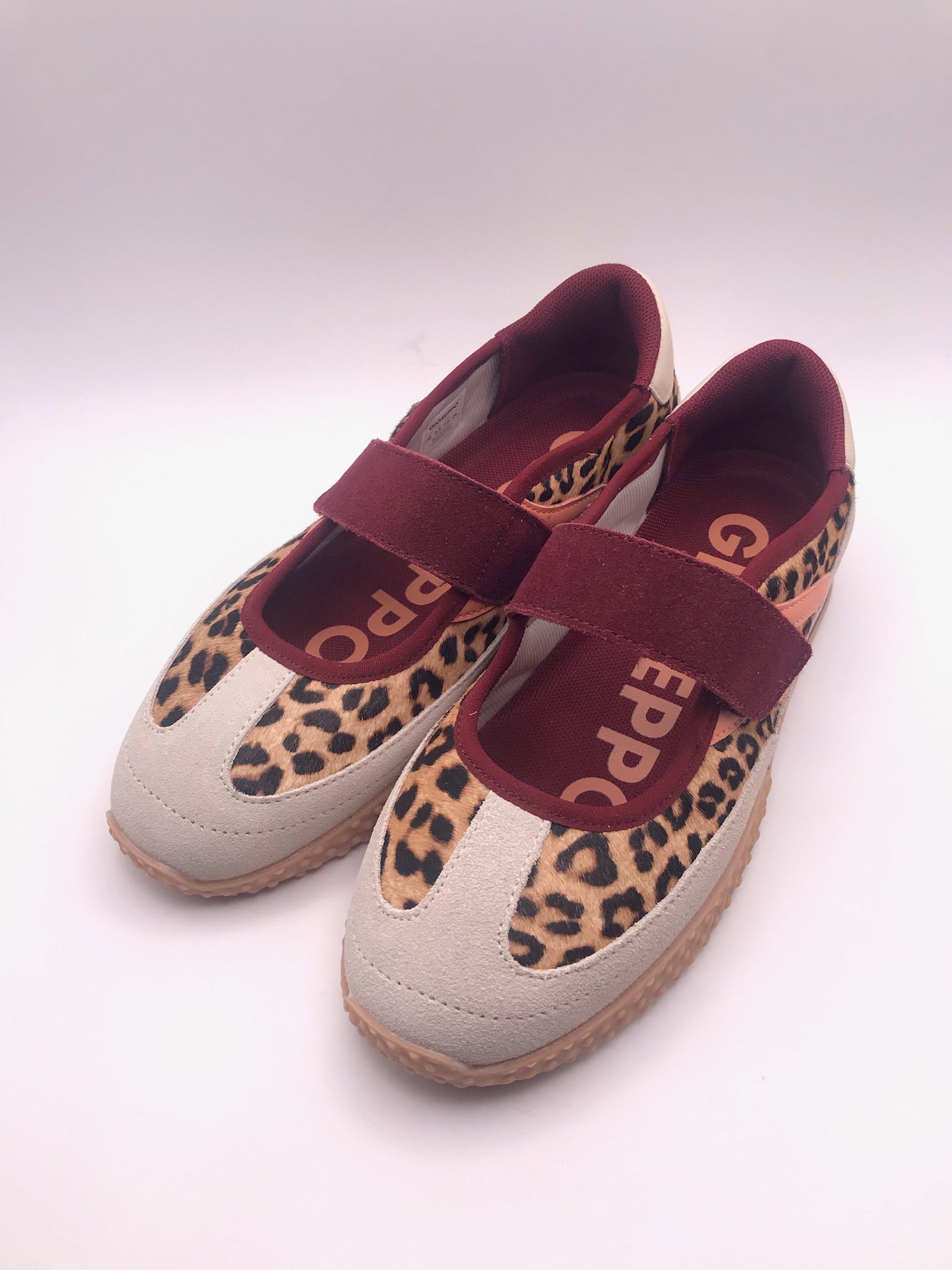 TENIS SABRINA CUNHA GIOSEPPO BORDO ANIMAL PRINT ROSA BEGE SEM ATACADORES