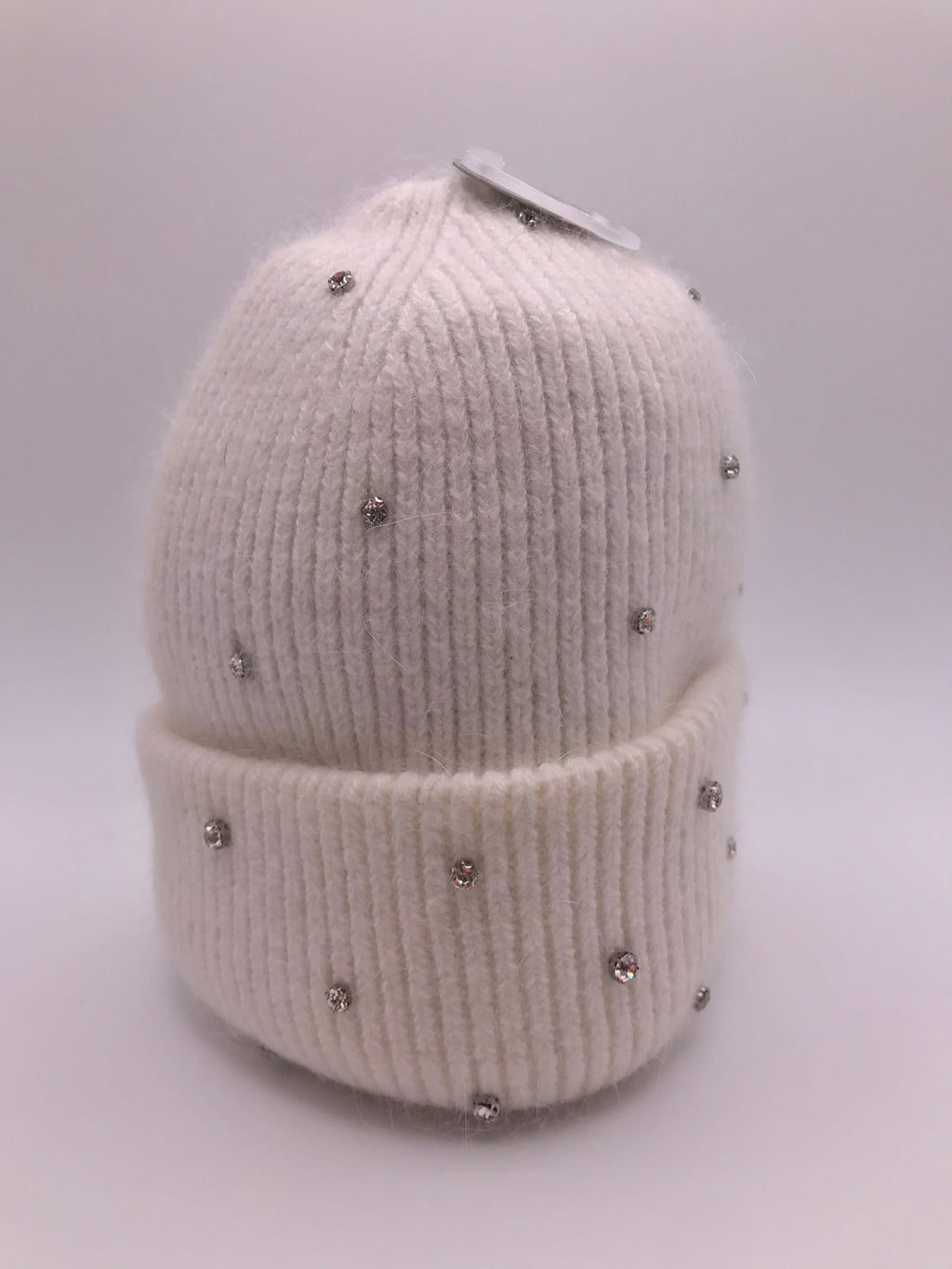 GORRO BRANCO PEDRAS BRILHOS CANELADO
