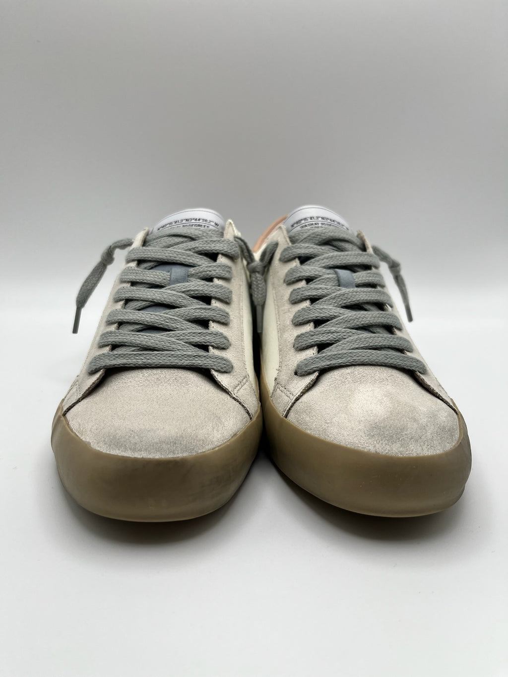 Sapatilhas Corina Femininas de Pele e Camurça cinza; Ténis Casuais Confortáveis Estilo Urbano Retro Azul e Rosa; Sapatos de Desporto Brancos com Sola de Borracha Camelo